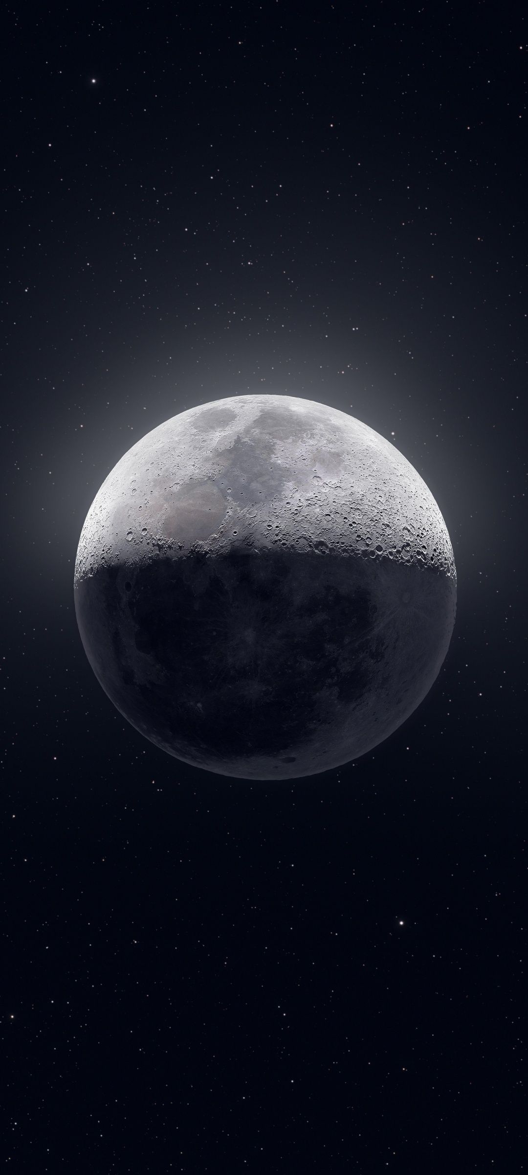 1080x2400 Crescent Moon in Starry Sky 4K UHD Wallpaper for UltraHD Desktop and TV : Widescreen and UltraWide Display : Dual Monitor : Smartphone and Tablet Devices