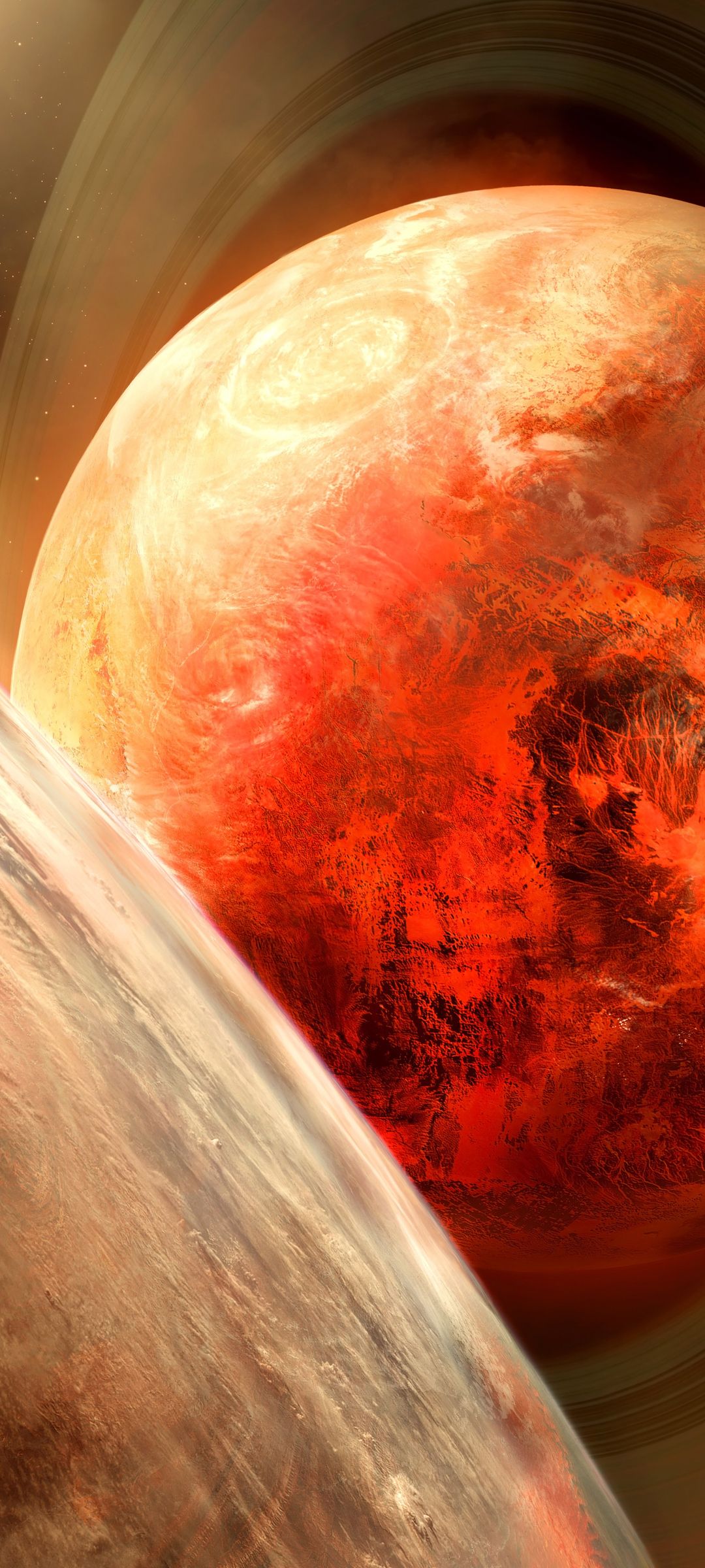 1080x2400 Download Space, Planets Wallpaper in 1080x2400 Resolution