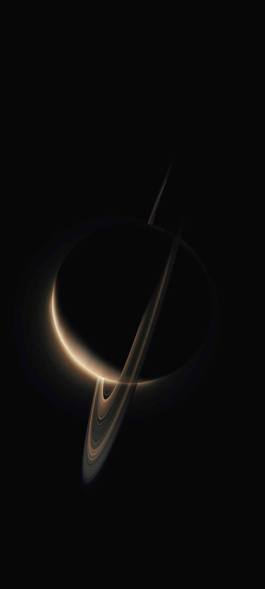 1080x2400 Download Saturn, Planet, Amoled Wallpaper in 1080x2400 Resolution