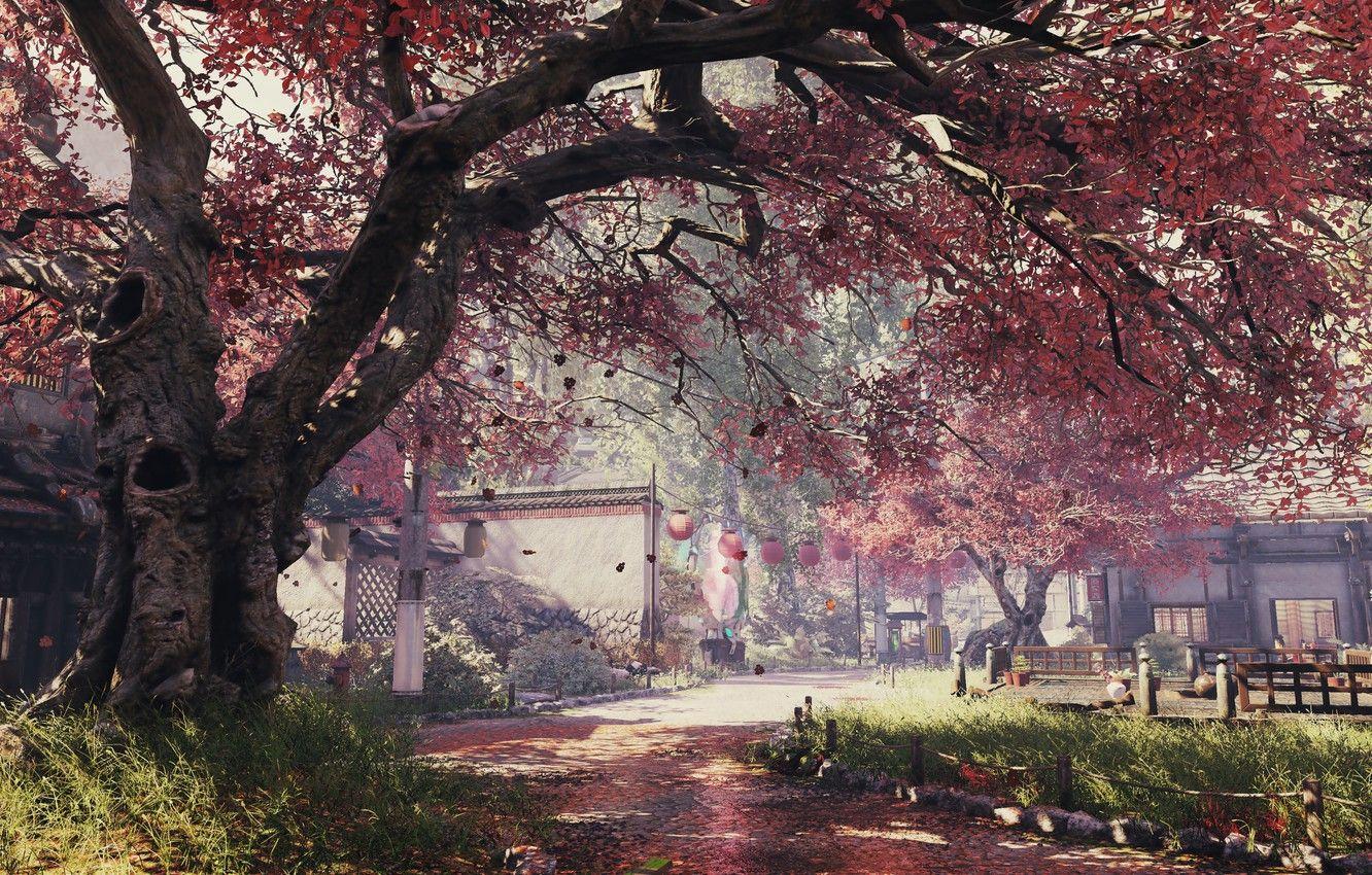 1332x850 Wallpaper Trees, Game, Shadow Warrior - for desktop
