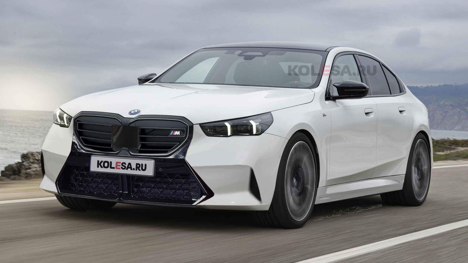 1600x900 BMW M5 G90 Rendering Eases The Wait Until 2024 Official Debut