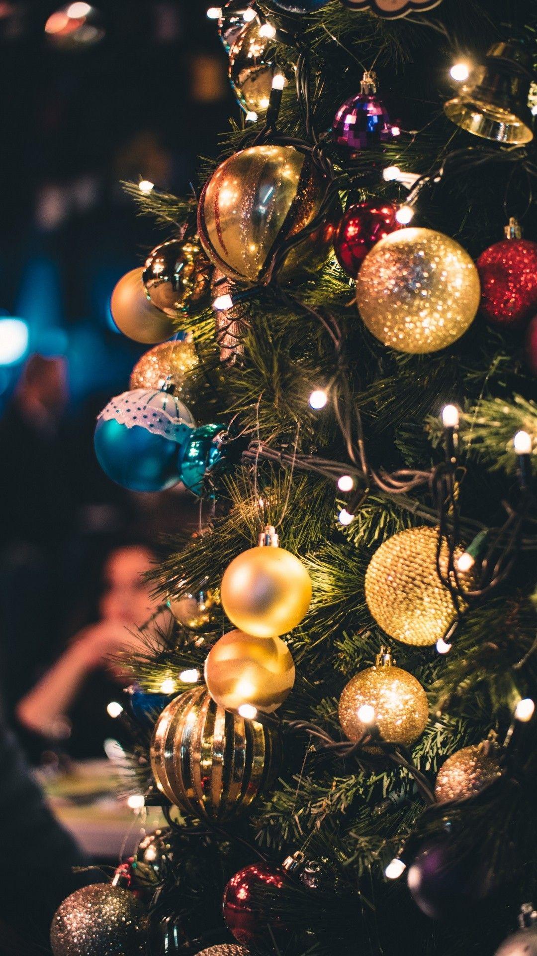 1080x1920 Christmas Lights iPhone Wallpaper