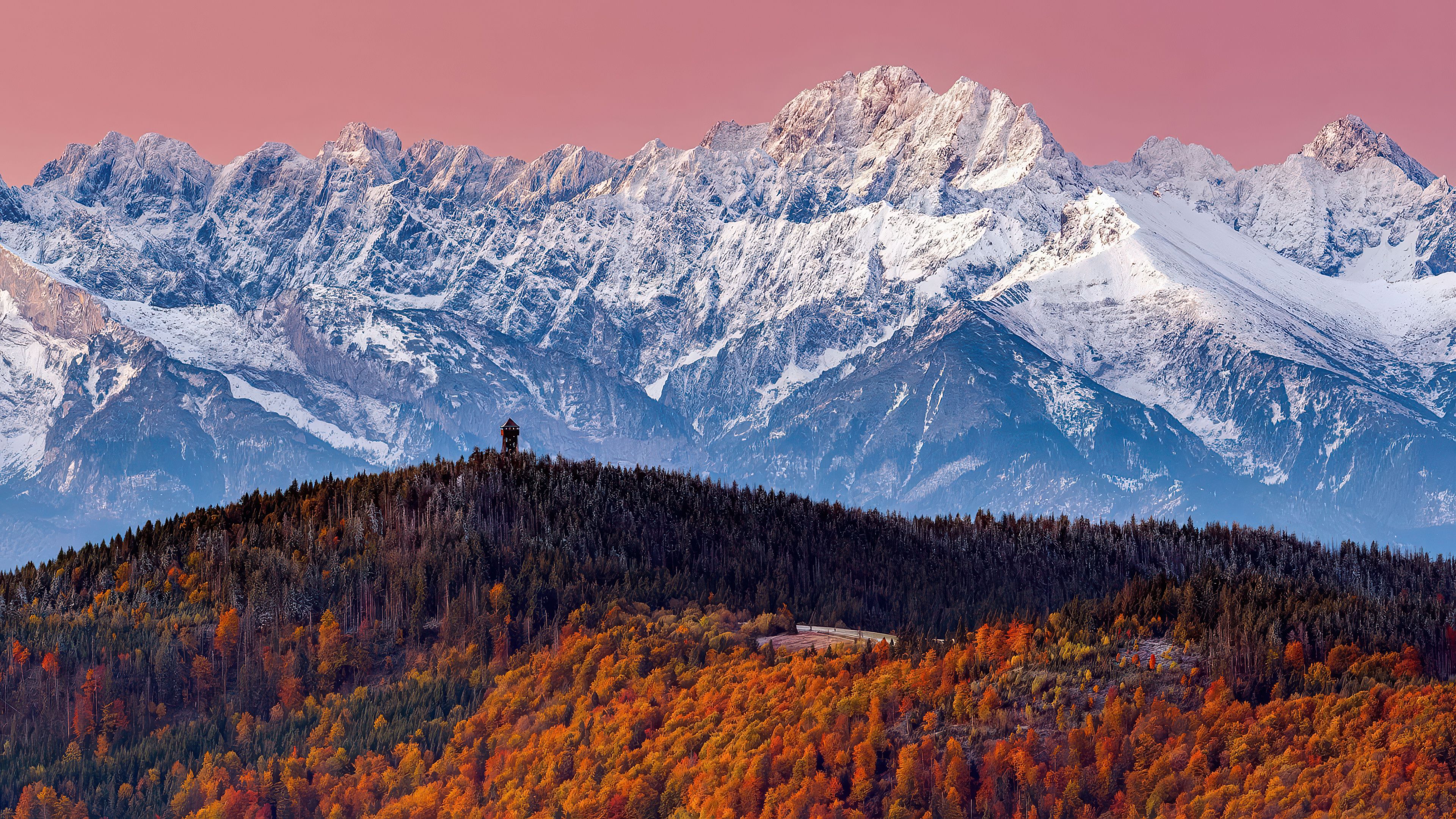 3840x2160 Tatra Mountains Wallpaper 4K, Autumn Forest, Landscape
