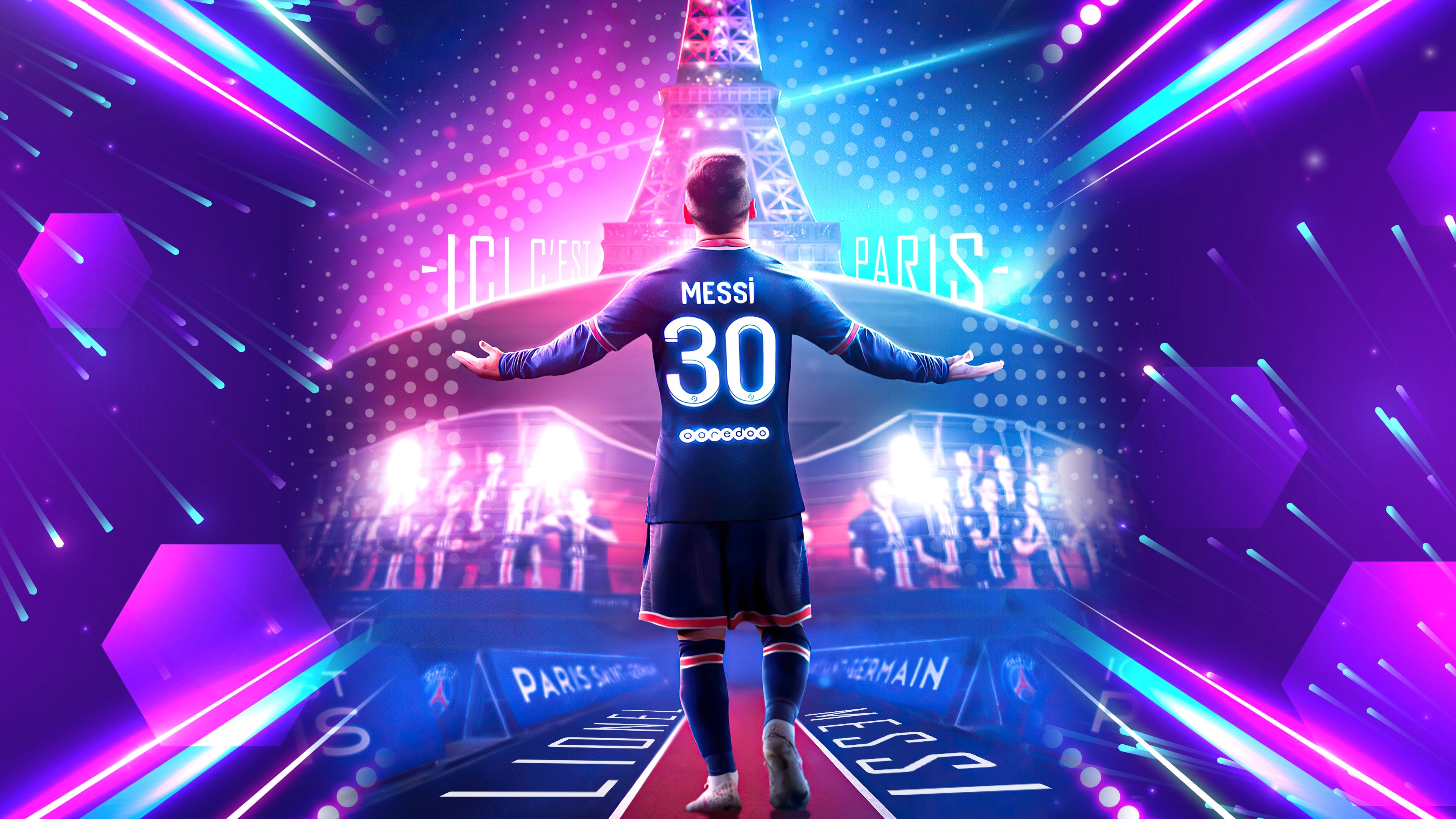 3840x2160 GOAT Lionel Mess PSG Wallpaper, HD Sports 4K Wallpaper, Image and Background
