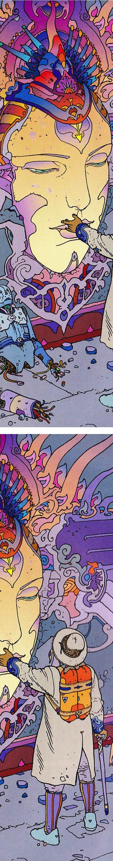 450x3408 Eye candy for Today: Jean Giraud illustration