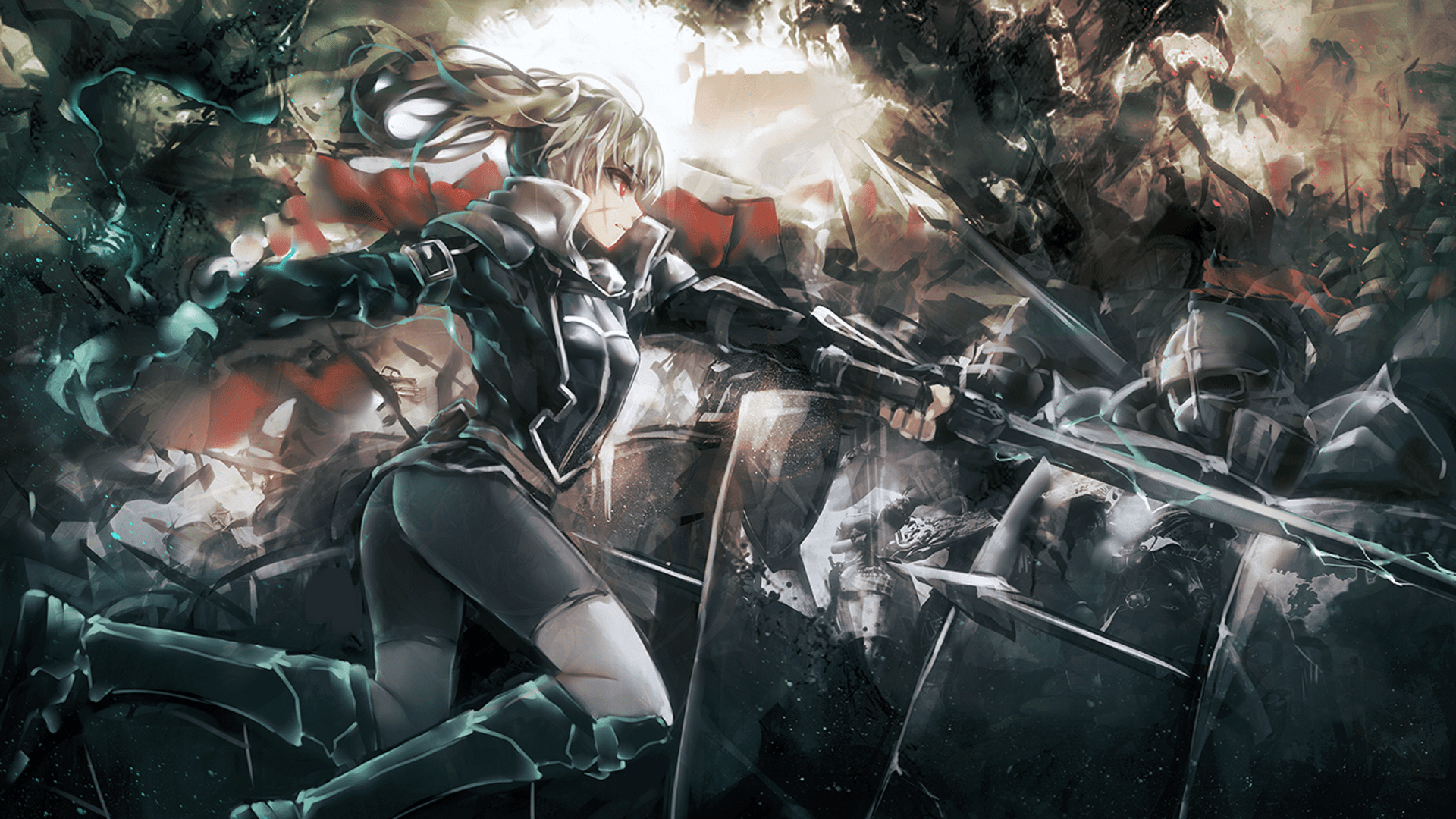 1920x1080 The battle in the anime Pixiv Fantasia Desktop wallpaper 1920x1080