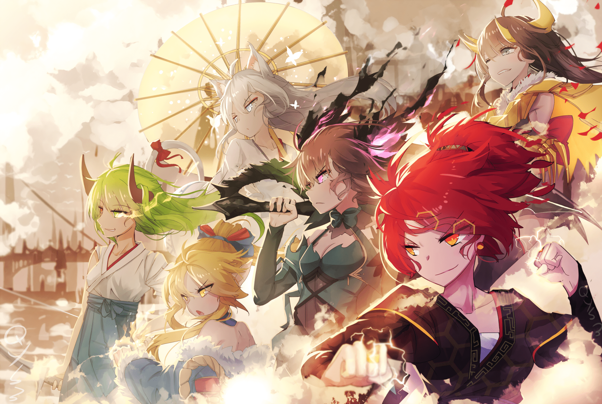 1920x1289 Pixiv Fantasia T: Stunning HD Anime Wallpaper by 千夜QYS3x1719