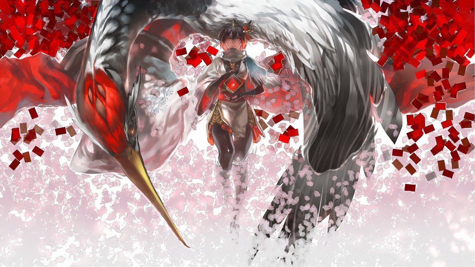 1600x900 Anime Girl Pixiv Fantasia Wallpaper Hd 1600x900