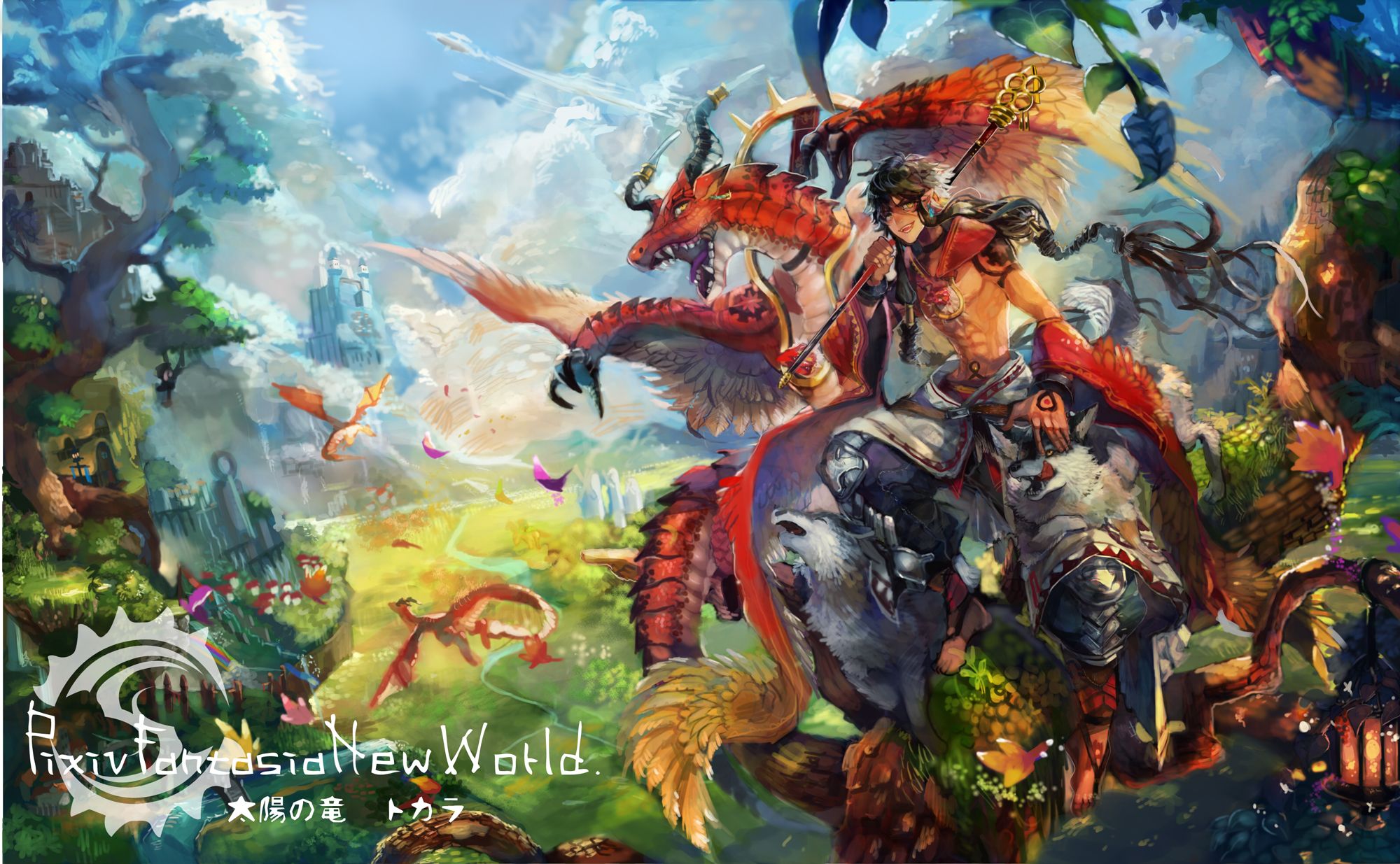 2000x1235 pixiv, Fantasia Wallpaper HD / Desktop and Mobile Background