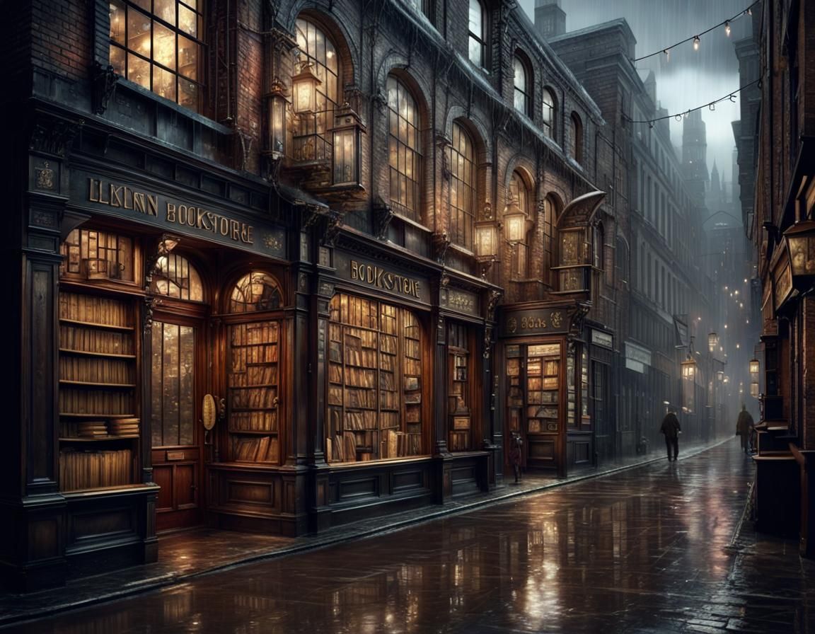 1152x896 Once upon a time in London 1920 Bookstore in Vic