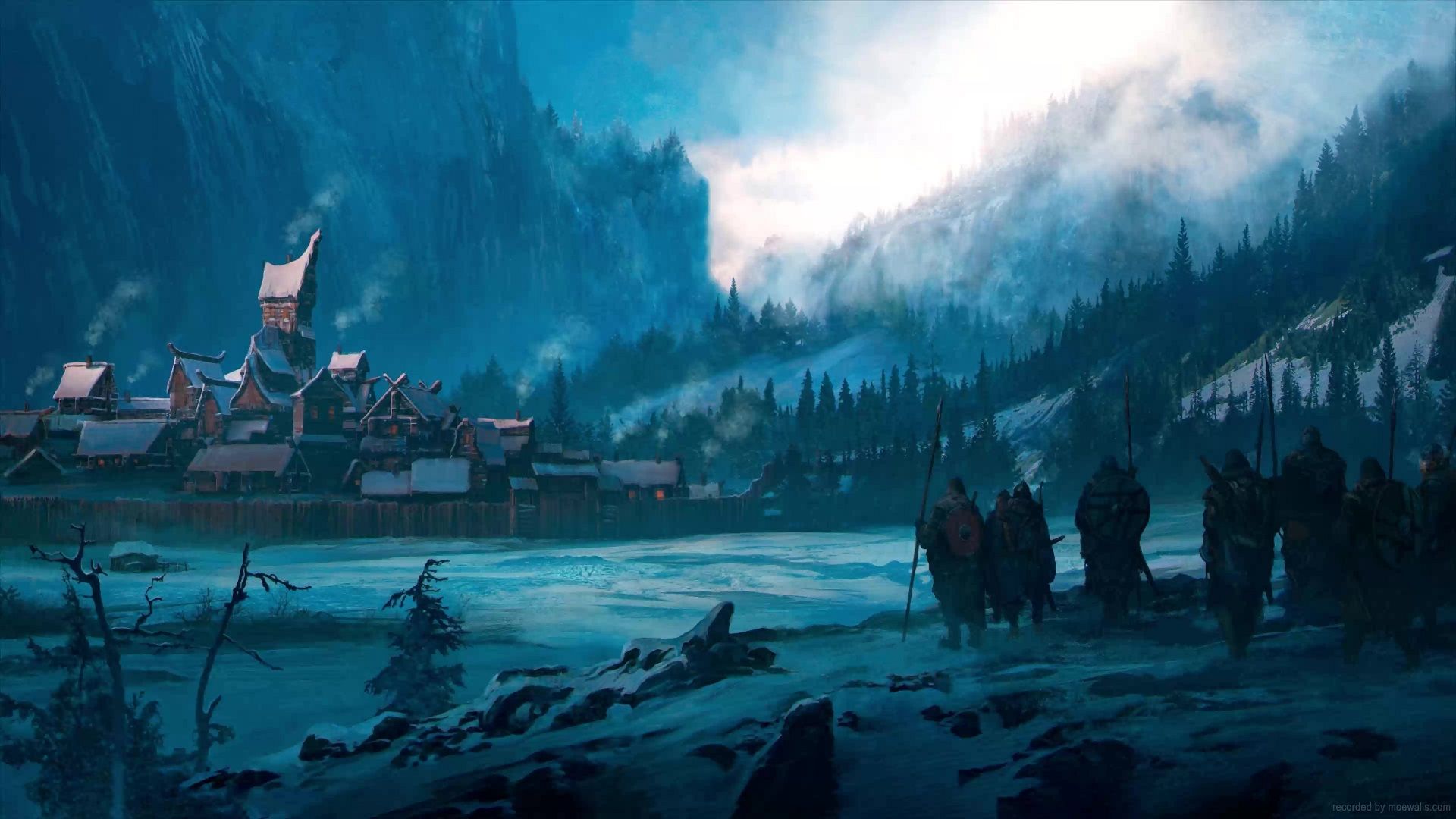 1920x1080 Northern Vikings Village Live Wallpaper