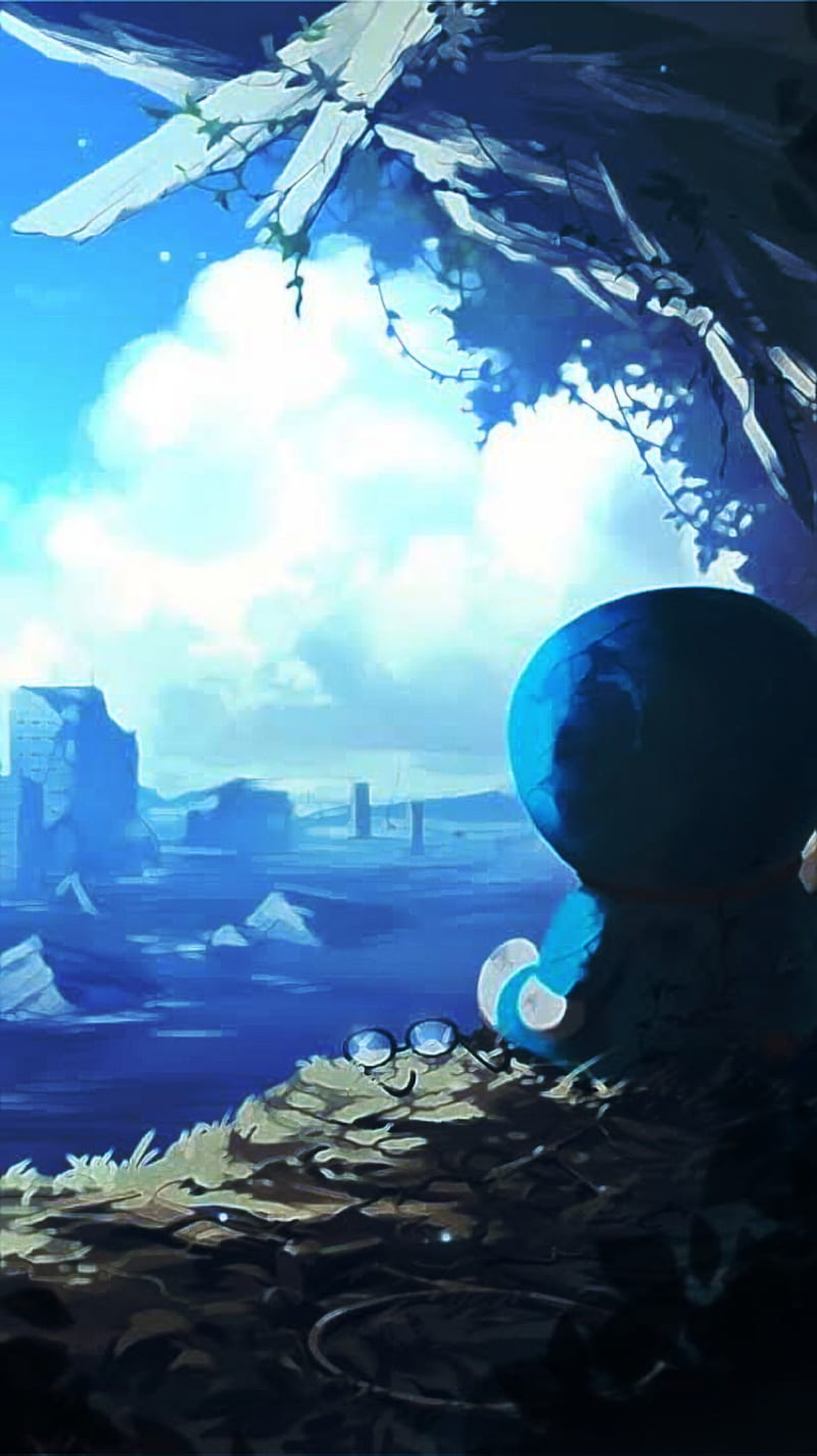 800x1425 Doraemon, fantasy, northern, HD phone wallpaper