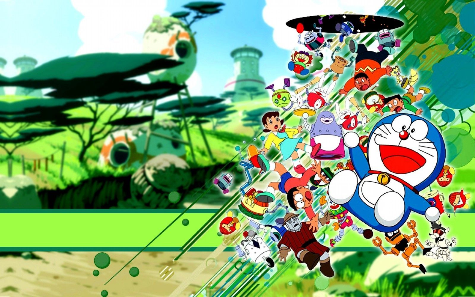 1600x1000 Doraemon Summer Wallpaper