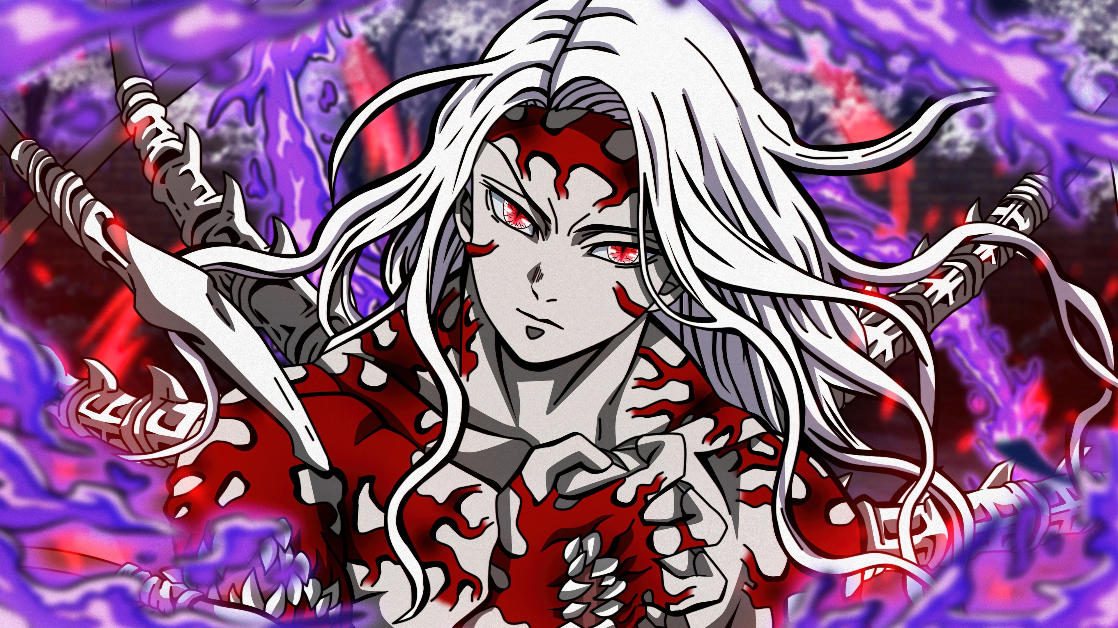 3840x2160 Muzan Kibutsuji Wallpaper 4K, Demon Slayer: Kimetsu no Yaiba
