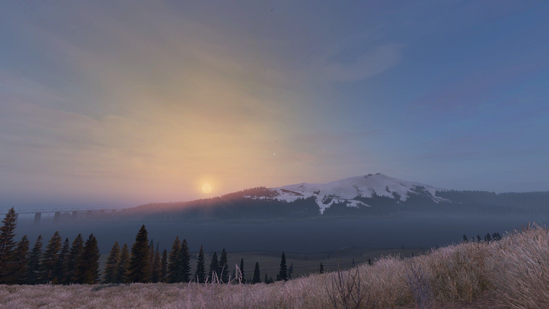 1920x1080 Stunning view from Tara to Namalsk ( DayZ is sometimes so beautiful, Love it ! )