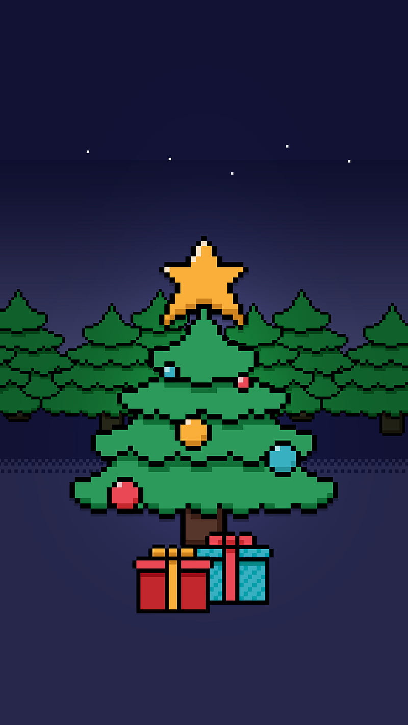 800x1422 bit Christmas Tree, chrstmas, HD phone wallpaper