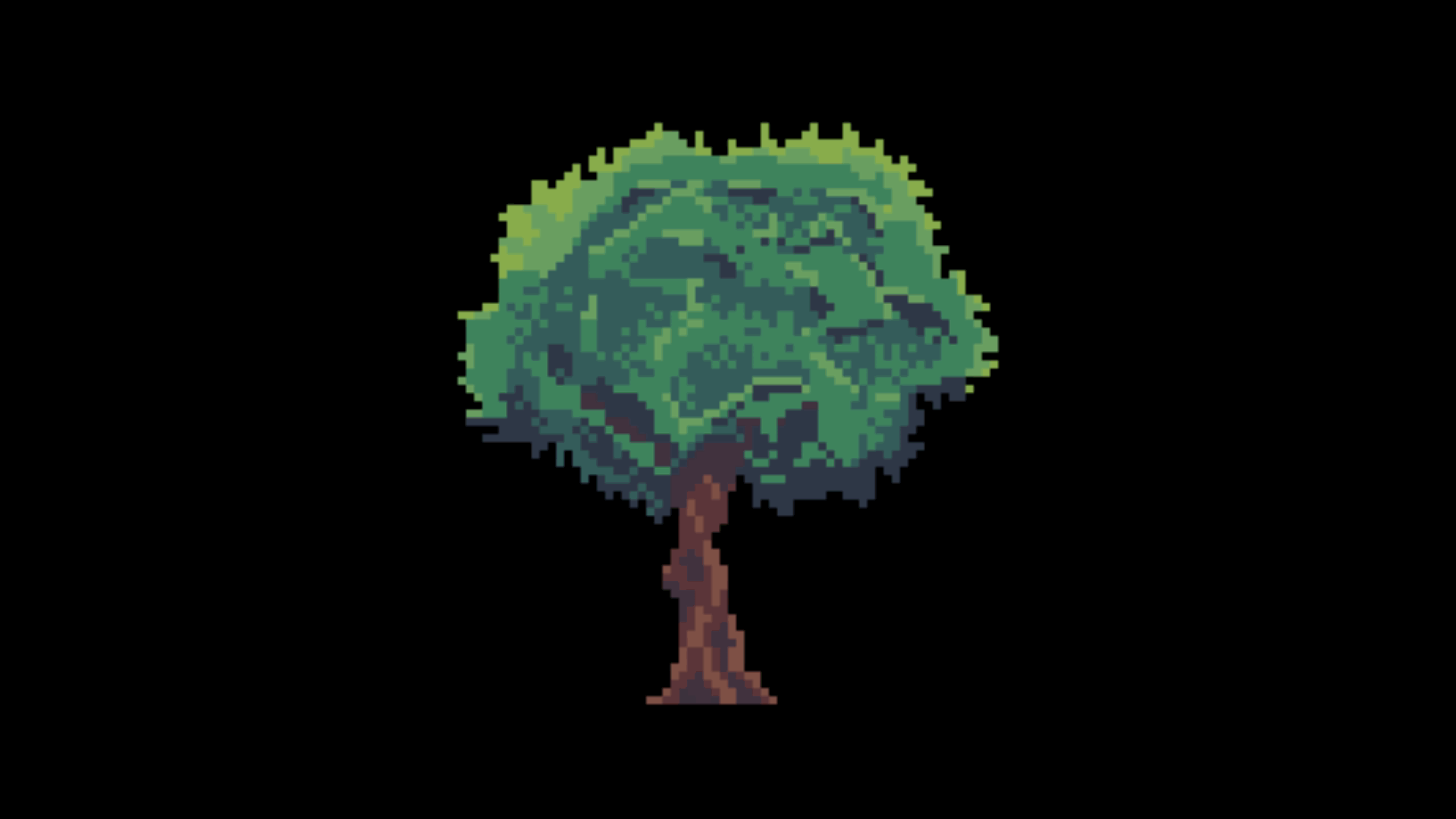 1920x1080 Pixel tree animation