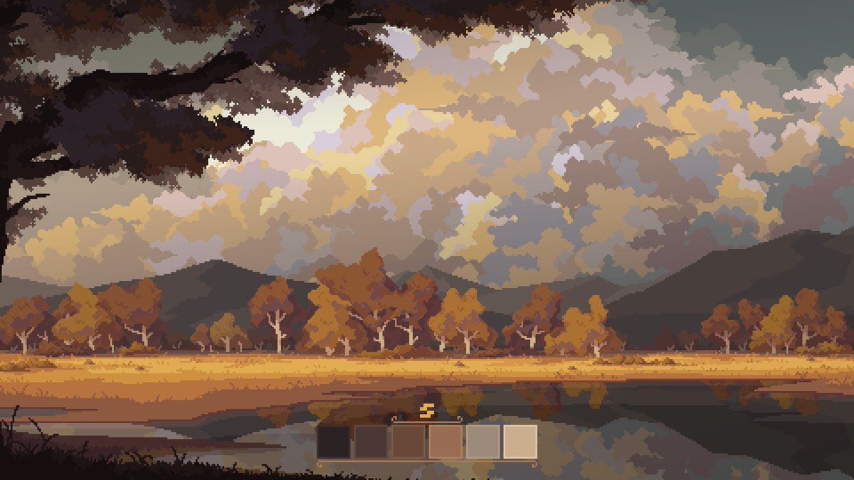 1200x675 Autumn trees pixelart #pixelart #pixel_dailies #pixel