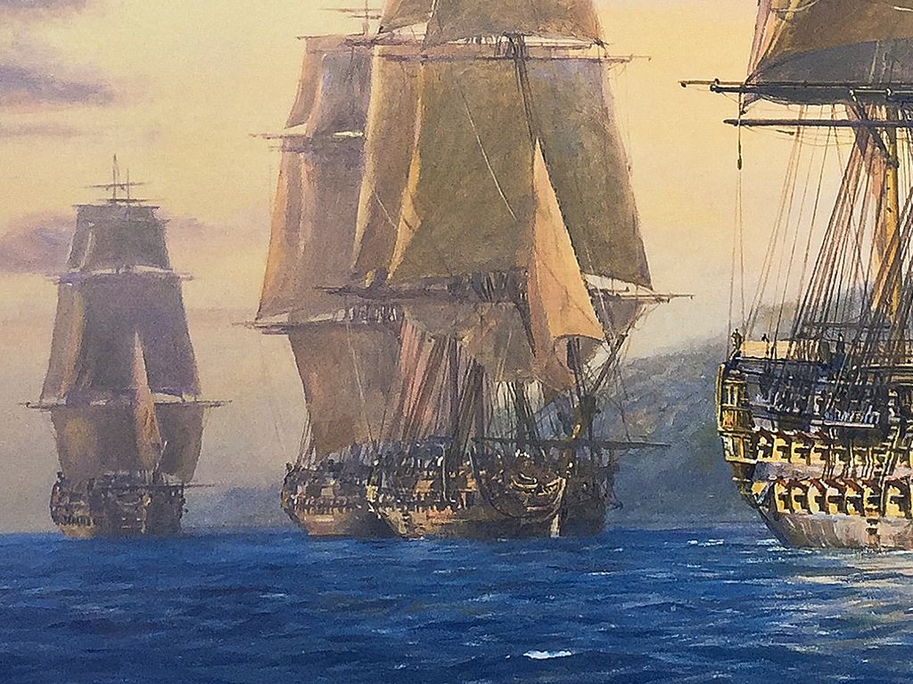 1024x768 Geoff Hunt Limited Edition Print.M.S. Agamemnon