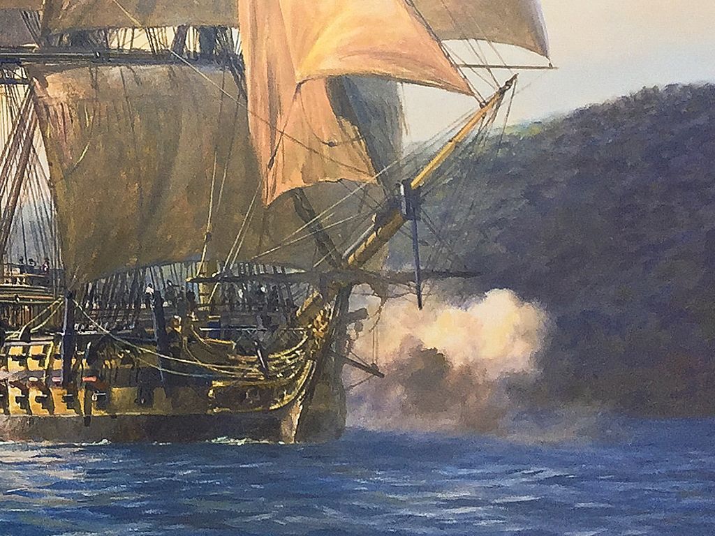 1024x768 Geoff Hunt Limited Edition Print.M.S. Agamemnon