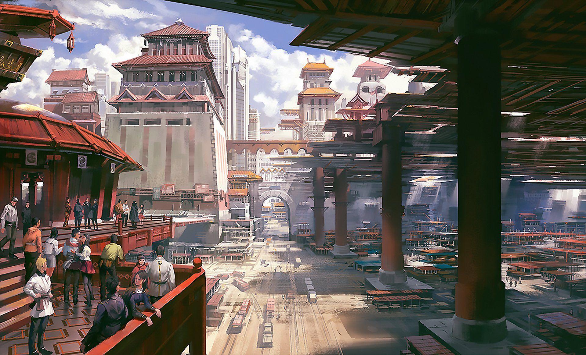 Building Anime Landscape | Anime background, Anime scenery, Anime buildings  background