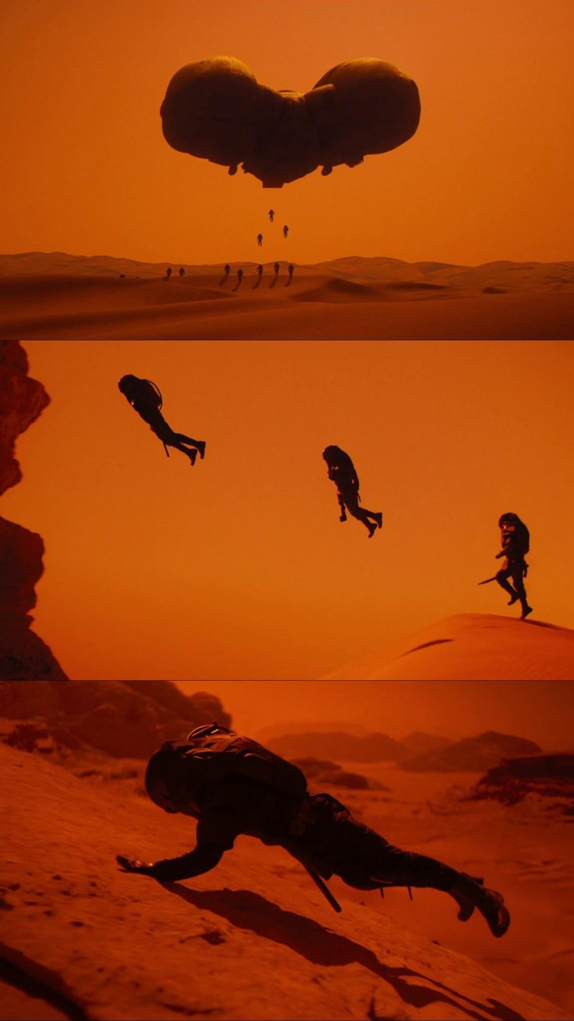 1152x2048 Diving in the desert: Part Two (2024) by Denis Villeneuve Cinematography