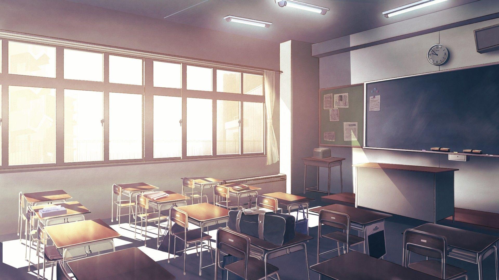 1920x1080 Anime Classroom hình nền