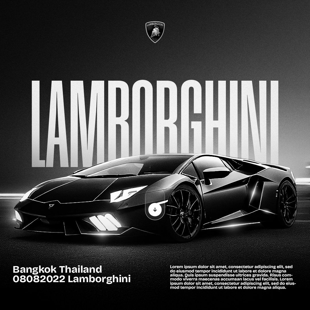 1080x1080 A Fictional Poster I designed. Porsche design inspired this