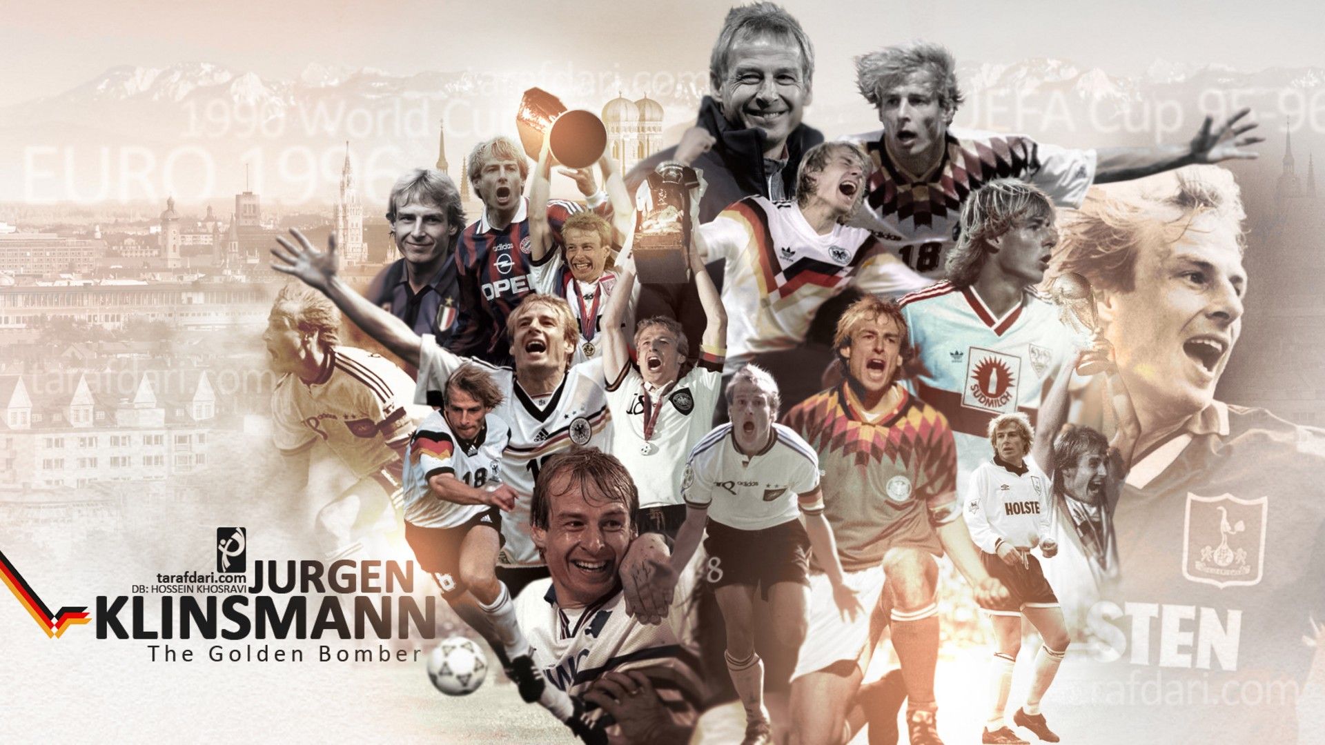 1920x1080 German Soccer Players HD Jurgen Klinsmann Wallpaper