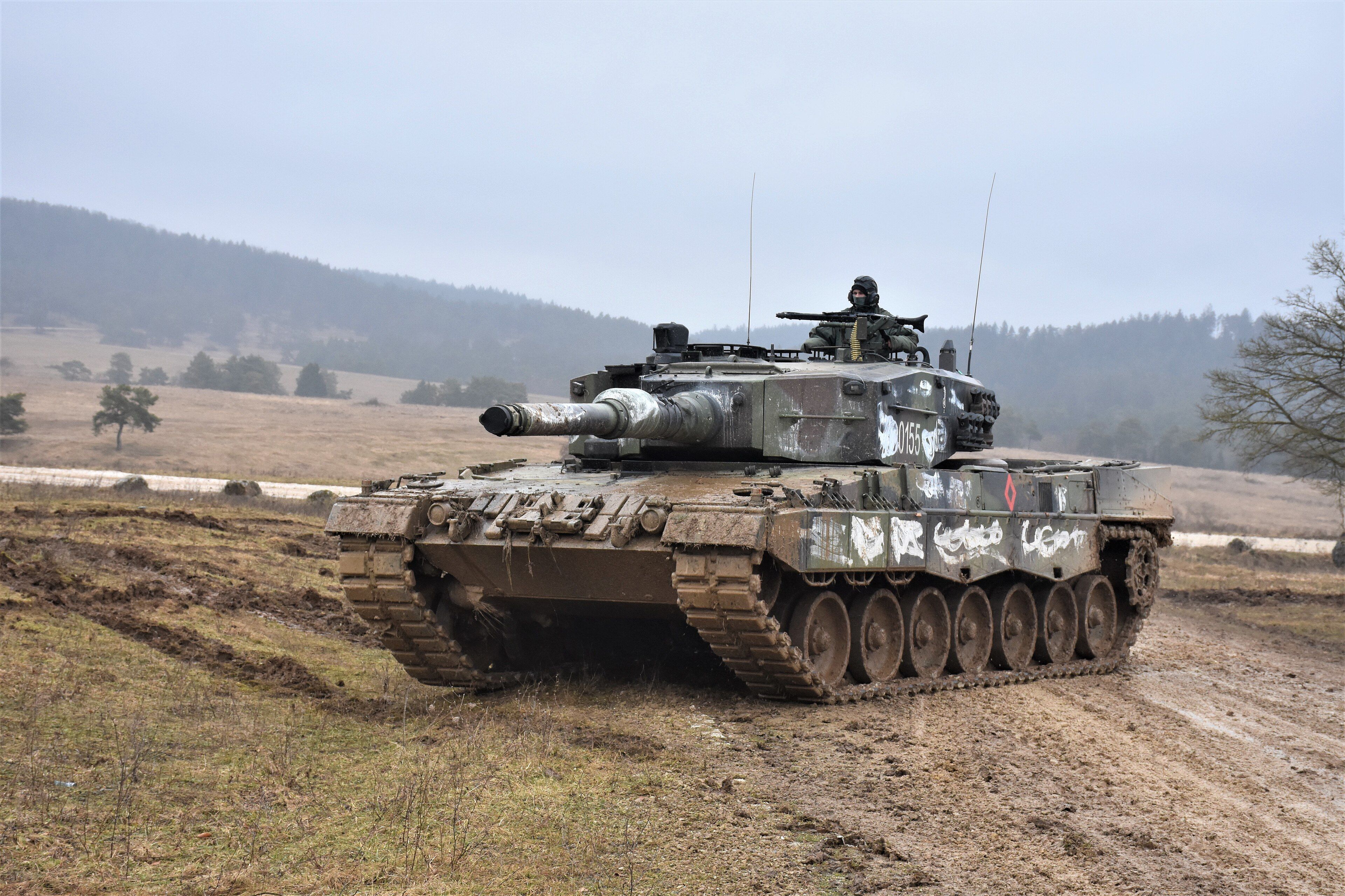 3840x2560 Polish Leopard 2A4 Tank Whitewash Camouflage Allied Spirit