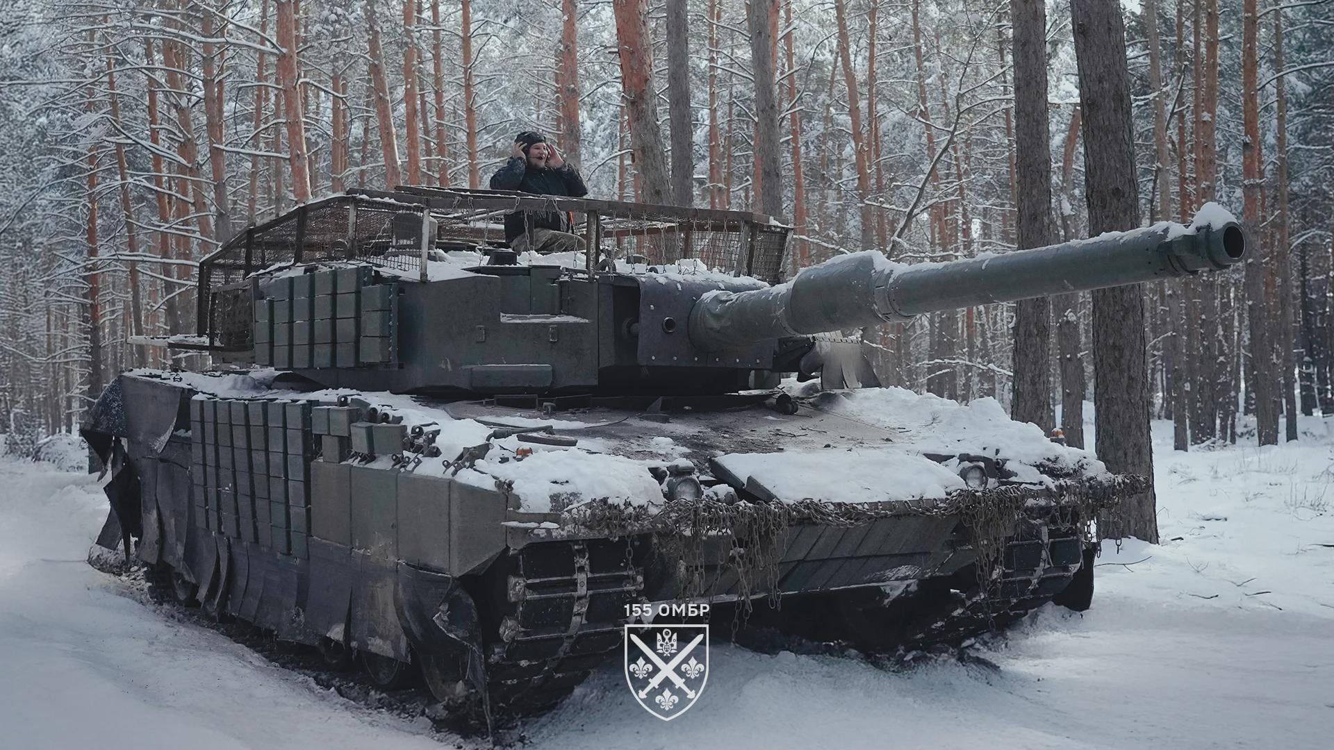 1920x1080 Leopard 2A4 from 155th Separate Mechanized Brigade ( 155 окрема механізована бригада ), Ukraine, January 2026