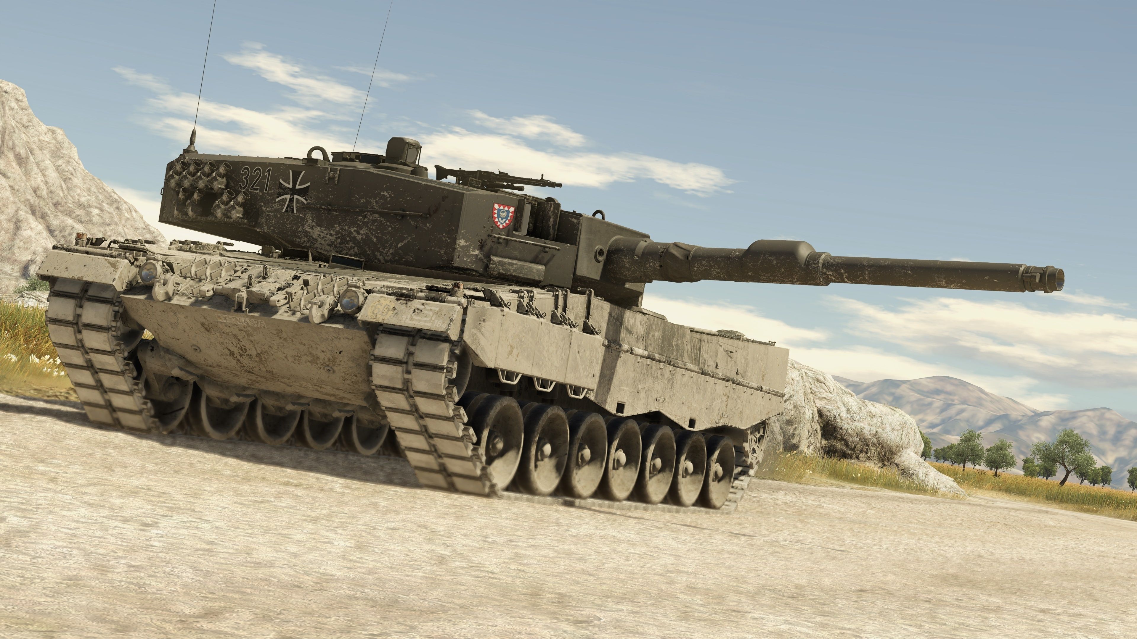 3840x2160 Wallpaper Germany, tank, game, Leopard 2A War Thunder, Gaijin Entertainment, Computer multiplayer game for mobile and desktop, section игры, resolution 3840x2160