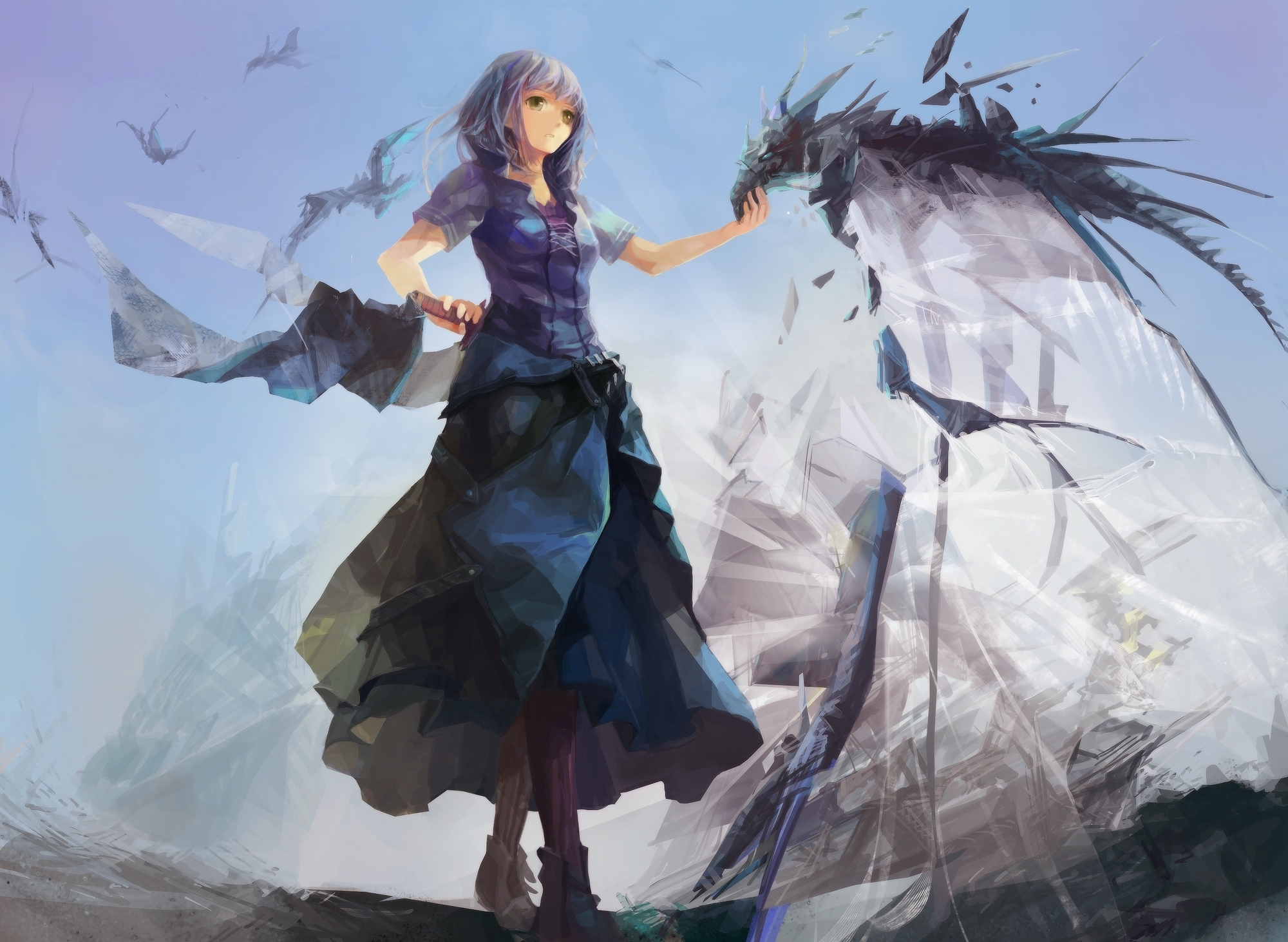 2000x1462 jinying, pixiv fantasia, girl Wallpaper, HD Anime 4K Wallpaper, Image and Background