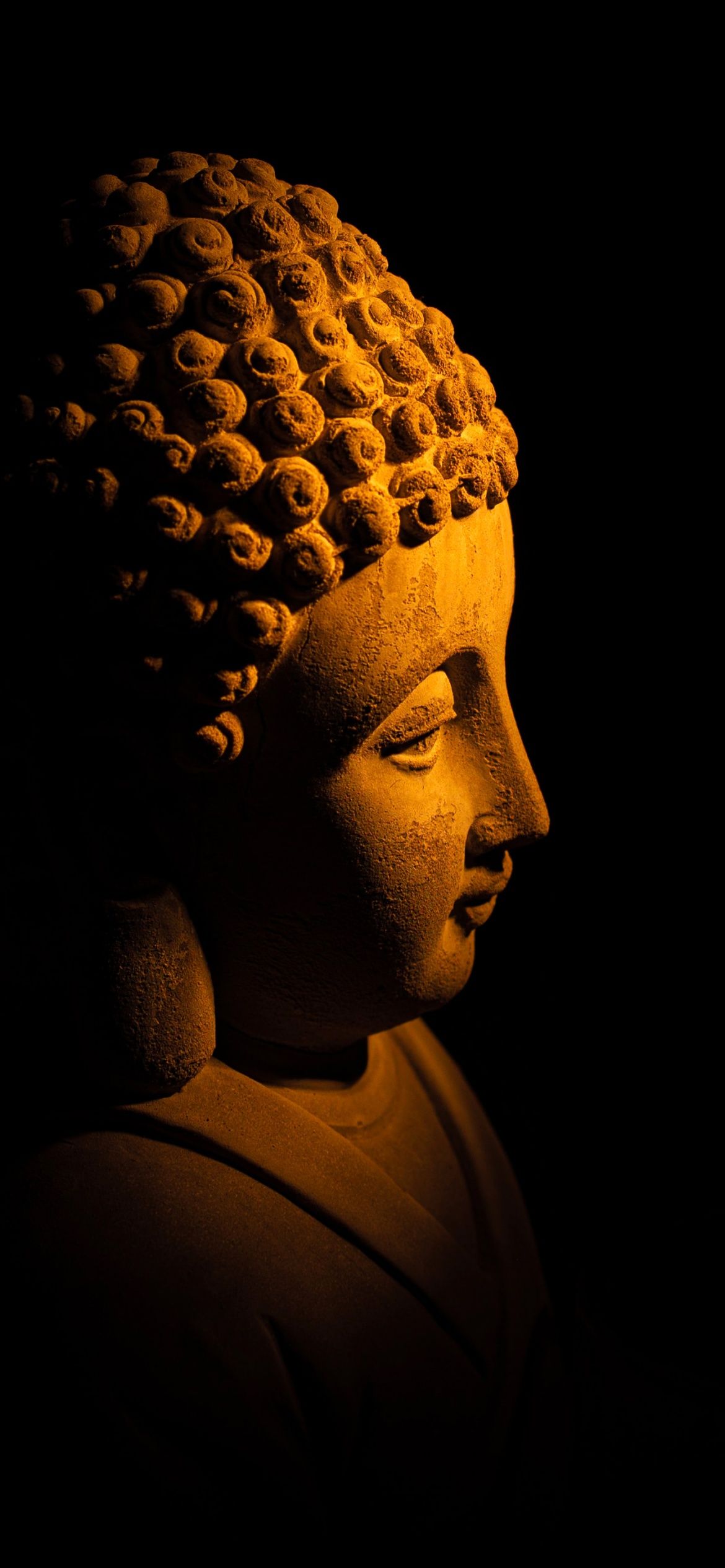 1170x2532 Gautama Buddha Wallpaper 4K, Statue, Lord Buddha