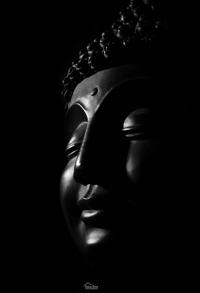 800x1174 1920x1200px, 1080P free download. Black buddha, budda, budha, dak, dark, gautambuddha, HD phone wallpaper