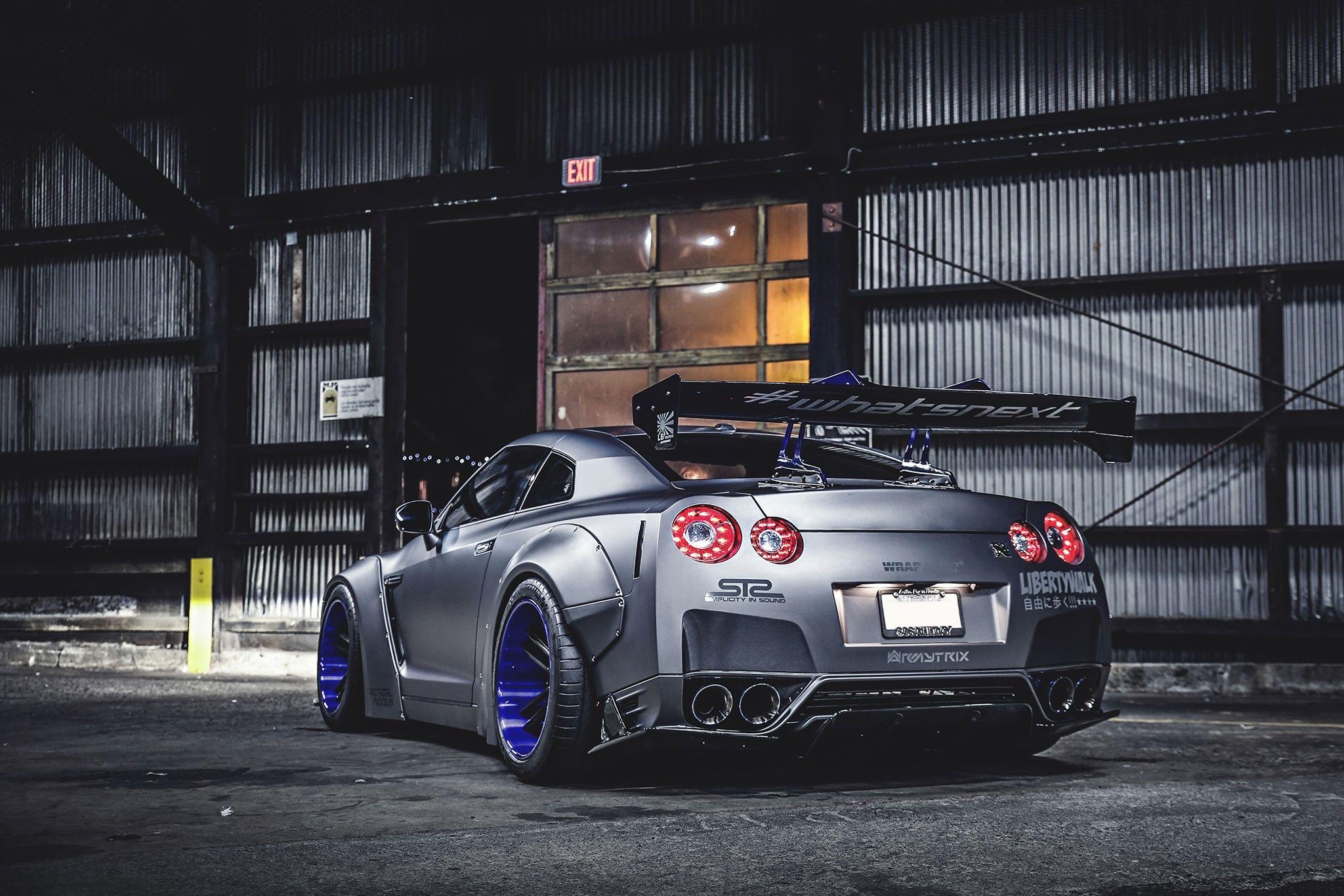 2048x1366 #vehicle, #Nissan, #silver Cars, #modified, #Nissan GT R, #car, Wallpaper. Mocah HD Wallpaper