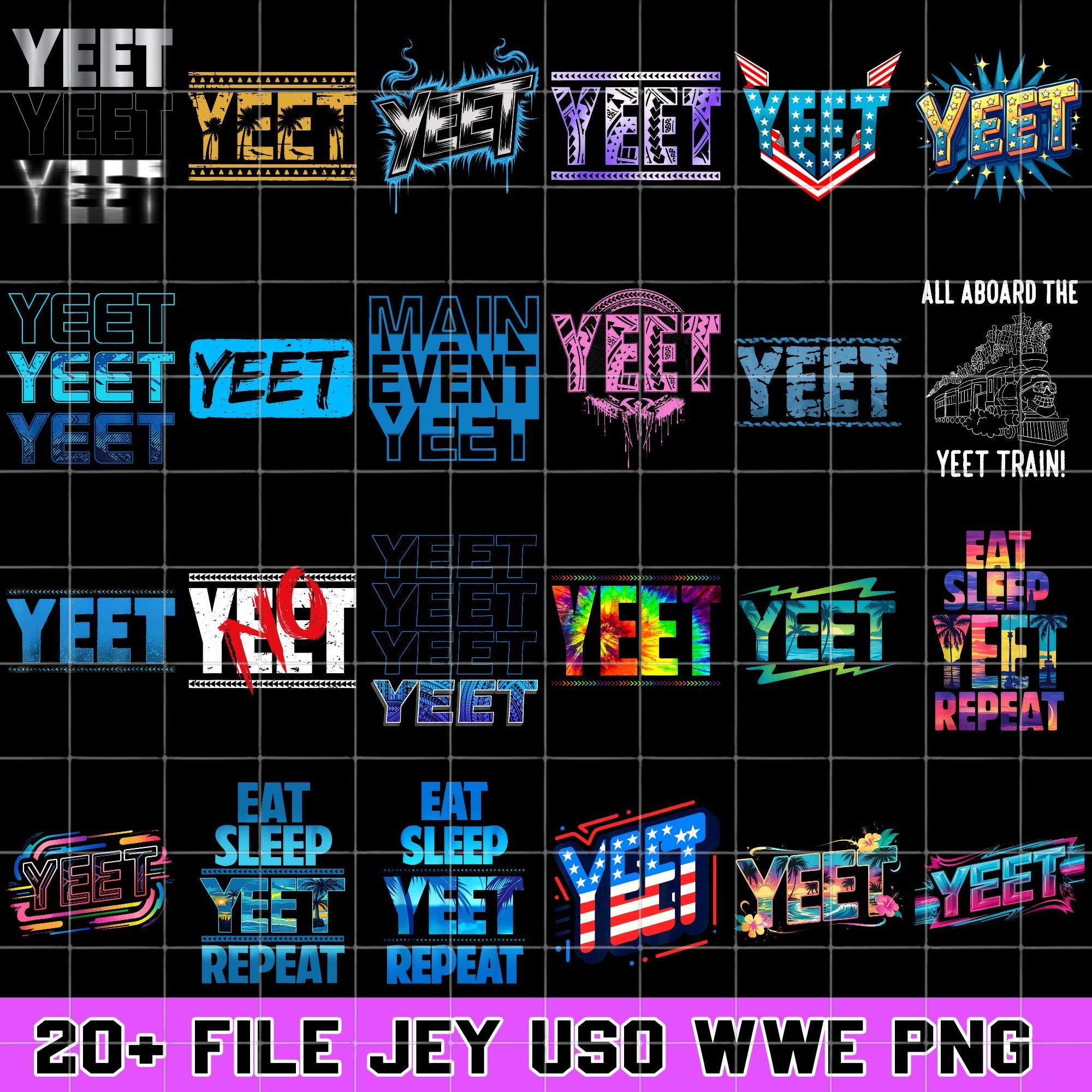 2000x2000 Design Jey Uso Wwe PNG Bundle, Jey Uso Yeet Png, WWE Jey Uso Wrestlemania Collage Digital Design, Digital Download Wrestling Fan Art