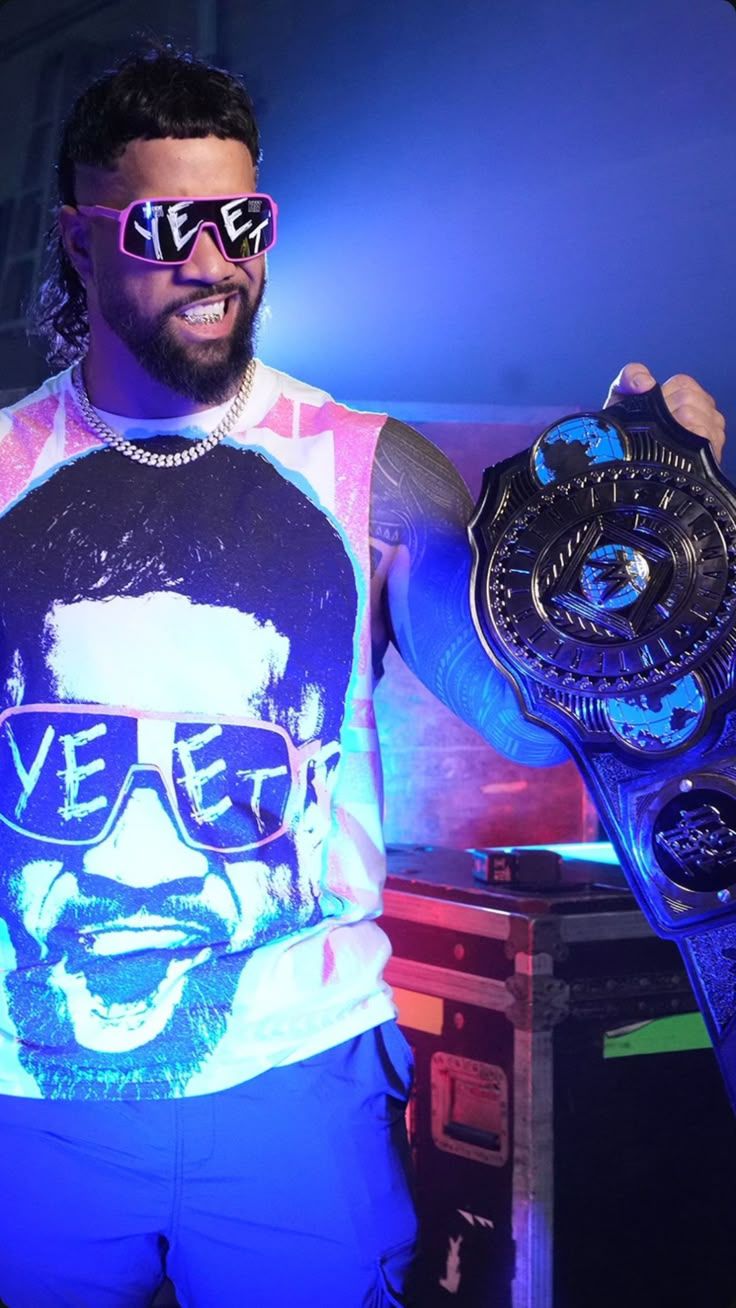 736x1308 Yeet luchador. Jey uso pink attire, Wwe jey uso wallpaper, Main event jey uso