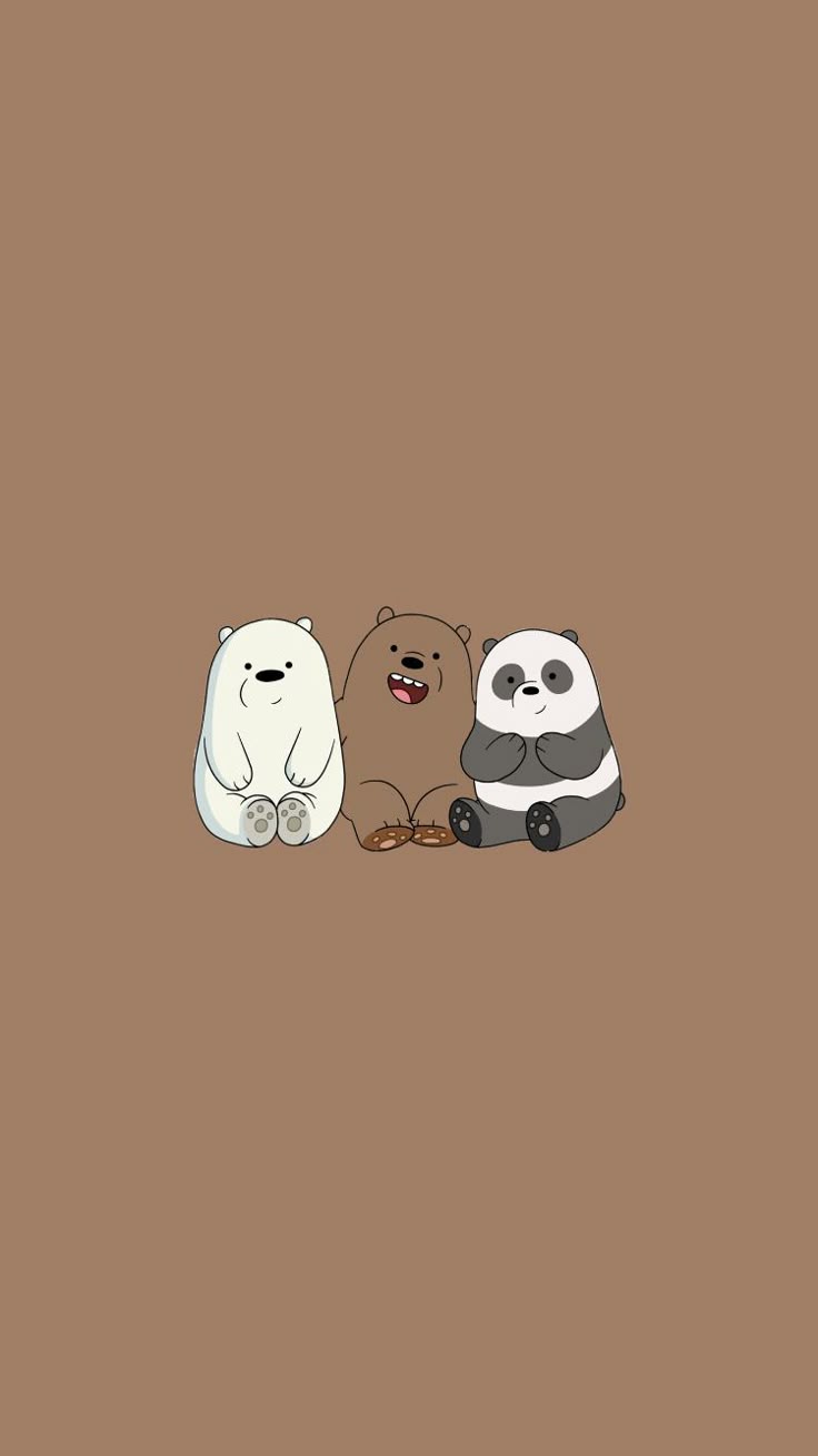 736x1309 We bare bears aesthetic brown wallpaper simple cute kawaii. Melhores fundos para iphone, We bare