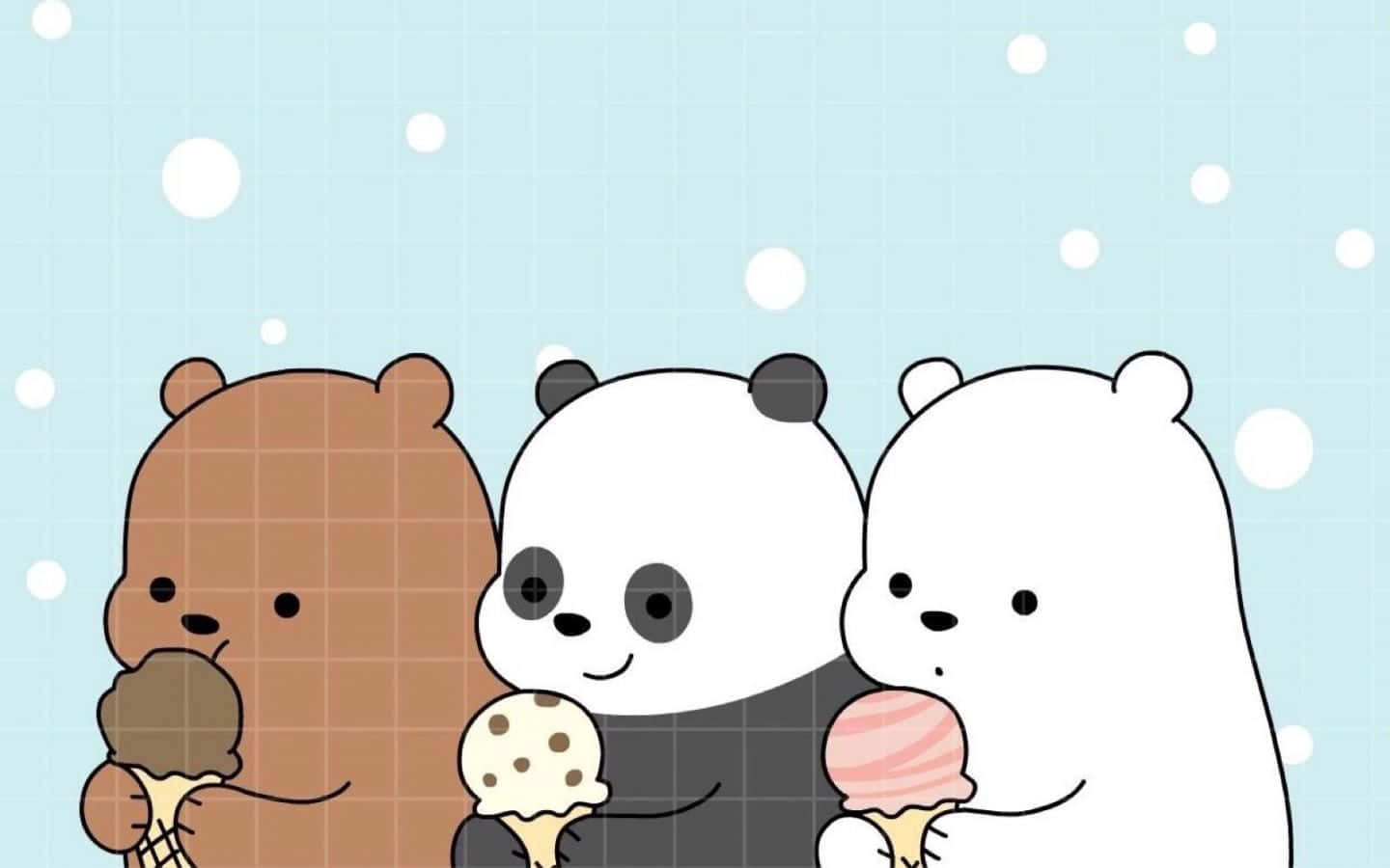 1440x900 We Bare Bears Winter Wallpaper