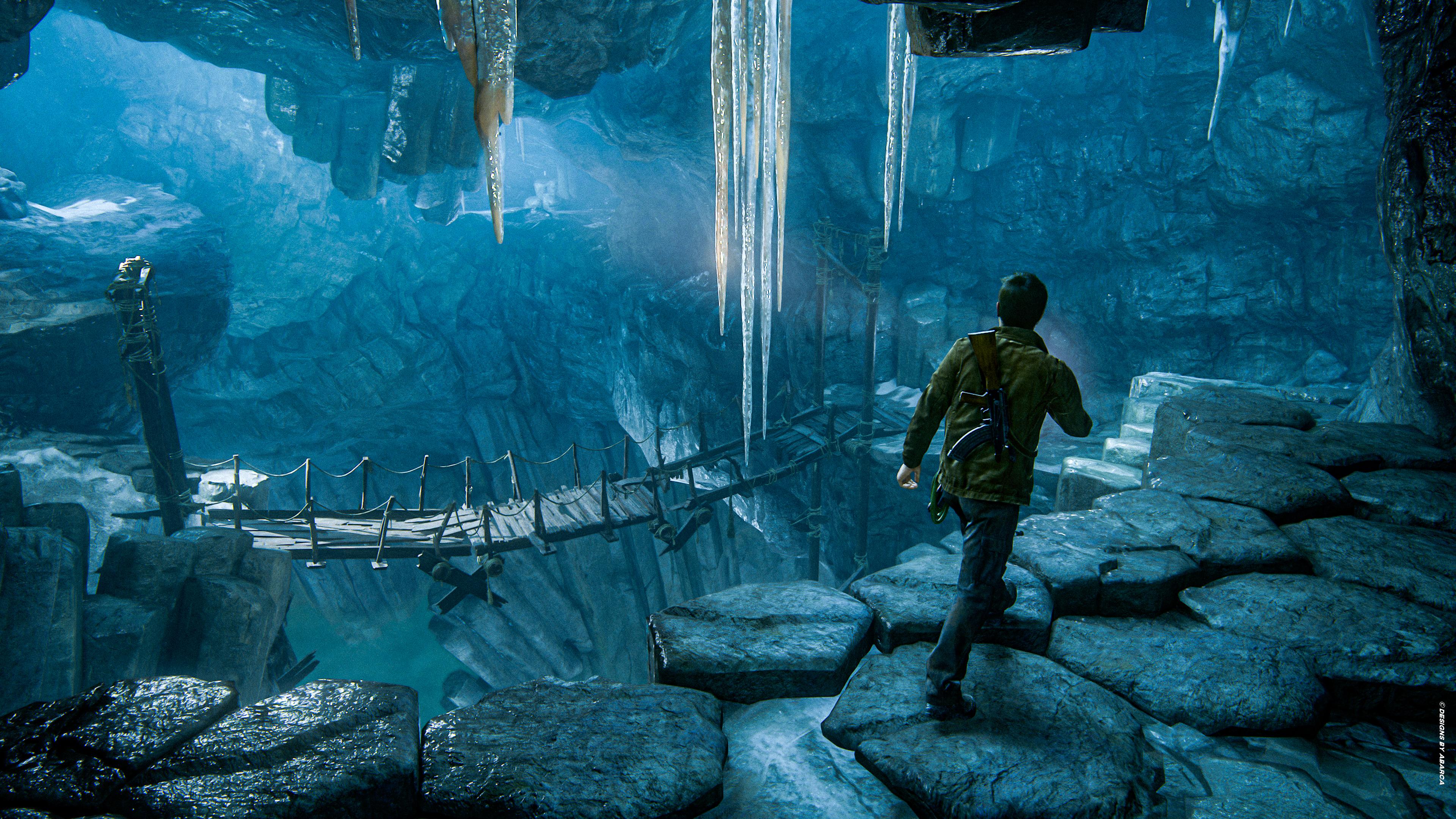 3840x2160 Uncharted 4: Beauty of Chapter 9's Ice Caves