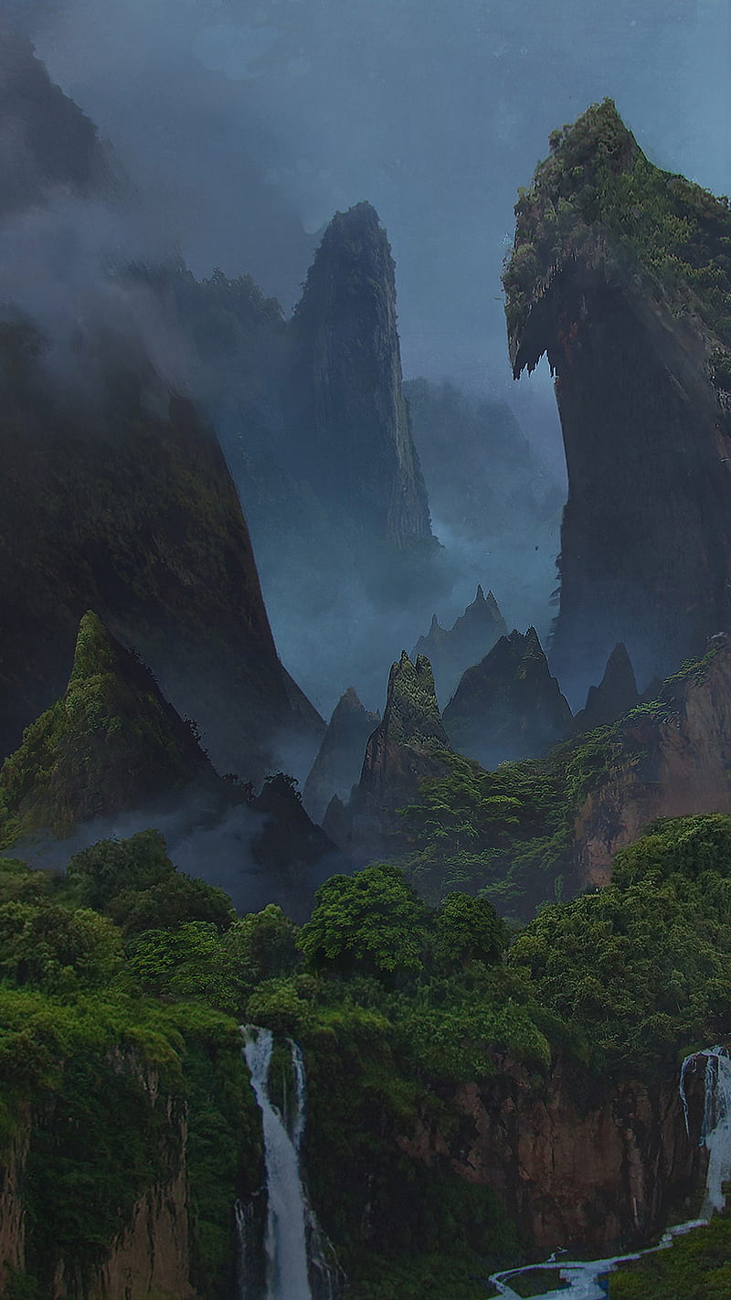 800x1422 4320x900px, 4K free download. Uncharted, forest, island, mountain, HD phone wallpaper