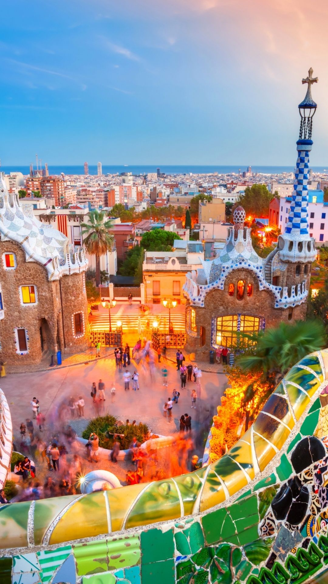 1080x1920 Phone wallpaper: Bright, Photography, Hdr, Colors, City, Spain, Barcelona, Square, Cityscape, Colorful 1275586