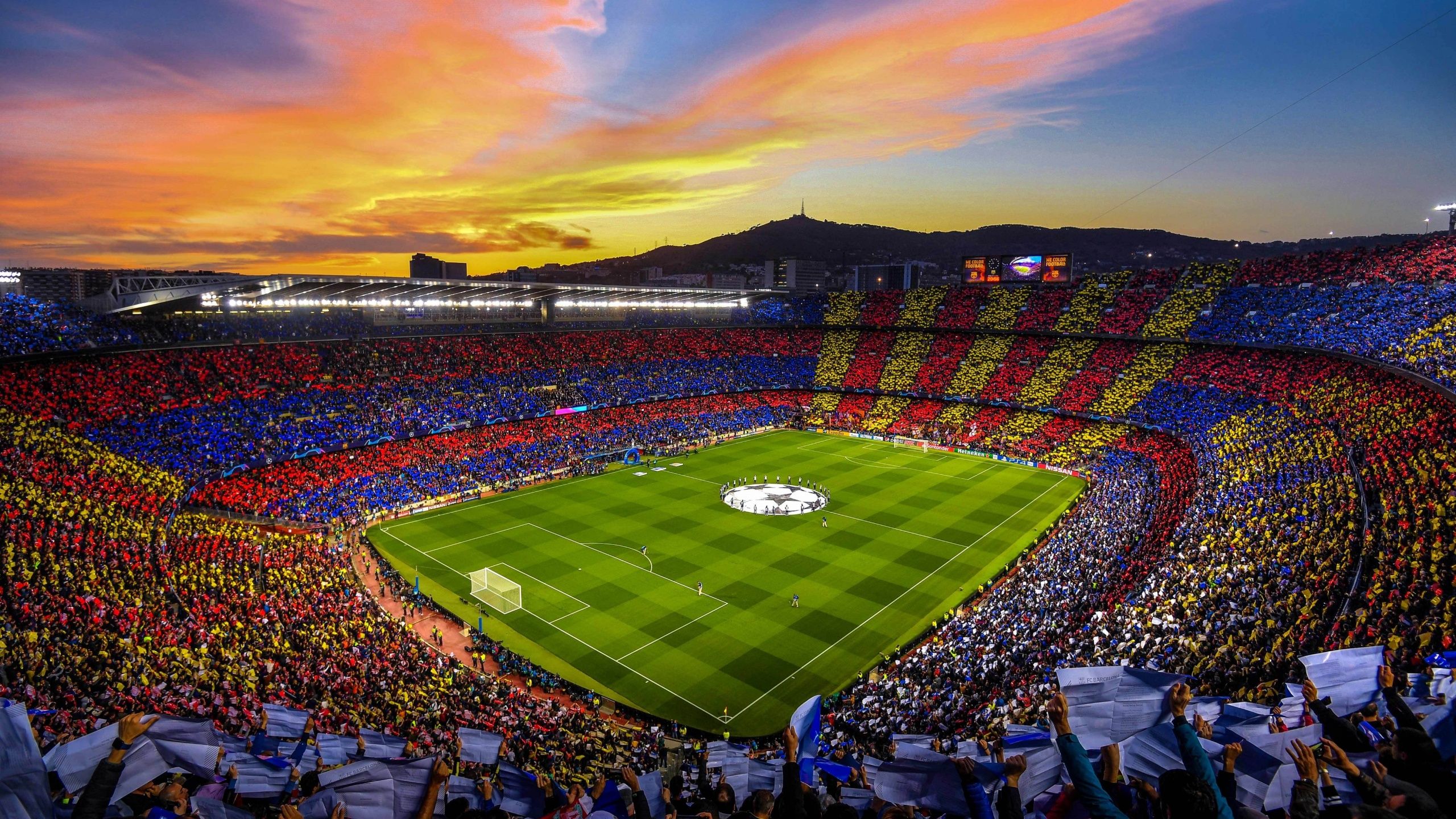 2560x1440 FC Barcelona Wallpaper 4K, Camp Nou, Stadium, Barcelona