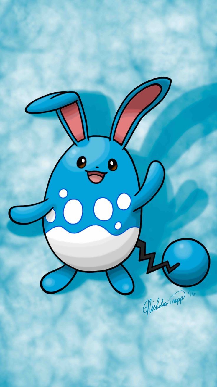 736x1308 As requested here is the Azumarill Wallpaper