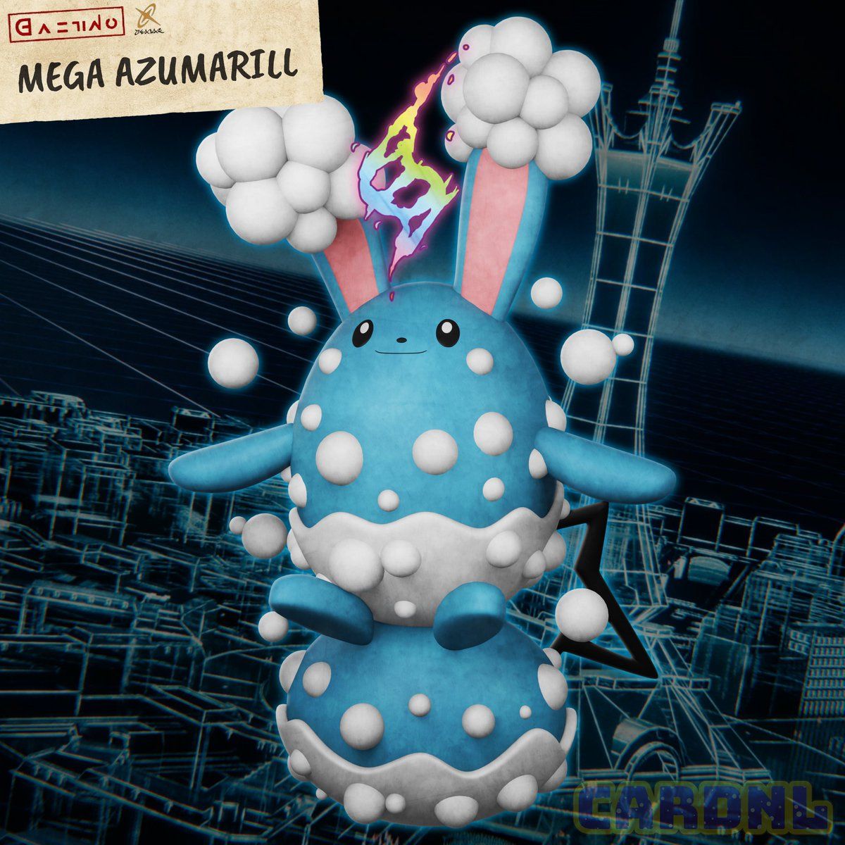 1200x1200 Hi everyone, here's a concept I made for what a potential Mega Evolution of Azumarill in #PokemonLegendsZA could look like! It adds more bubbles and takes aspects of azurill and marill! #PokemonPresents #