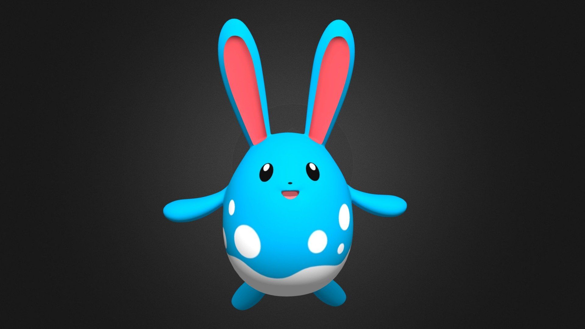 1920x1080 Azumarill 3Démon model by Elhiot [0932626]