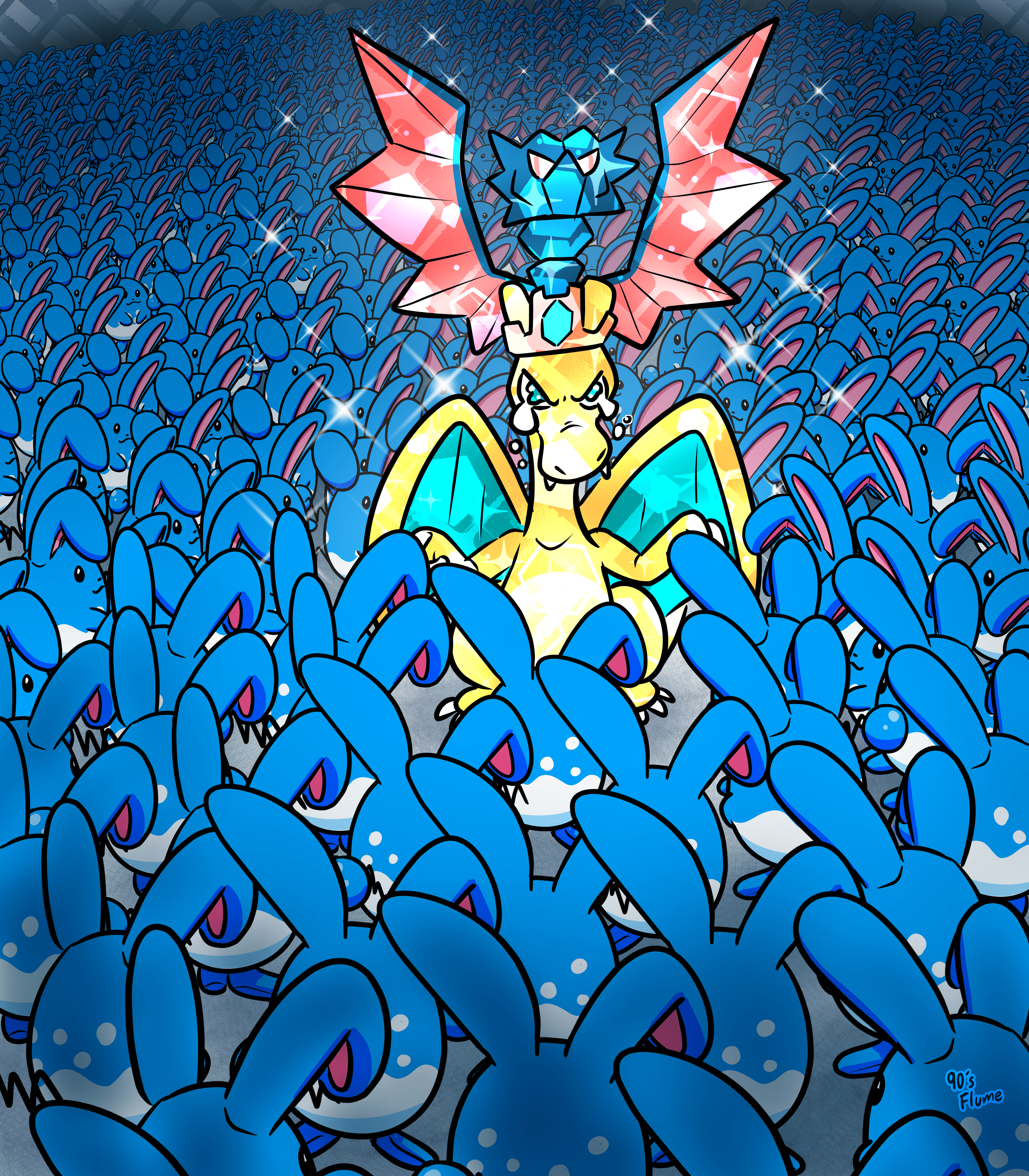 3500x4000 BILLION AZUMARILLS VS CHARIZARD TERA RAID by 90sFlume on Newgrounds