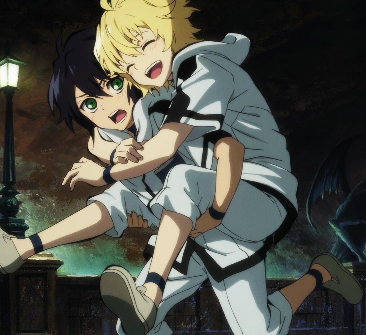 1180x1080 Mikayuu, yuu and yuichiro hyakuya anime on