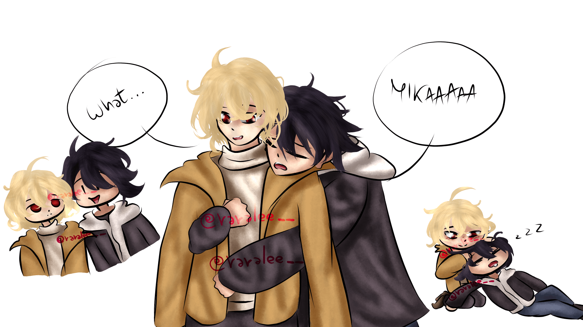 1920x1080 MikaYuu fanart fluff